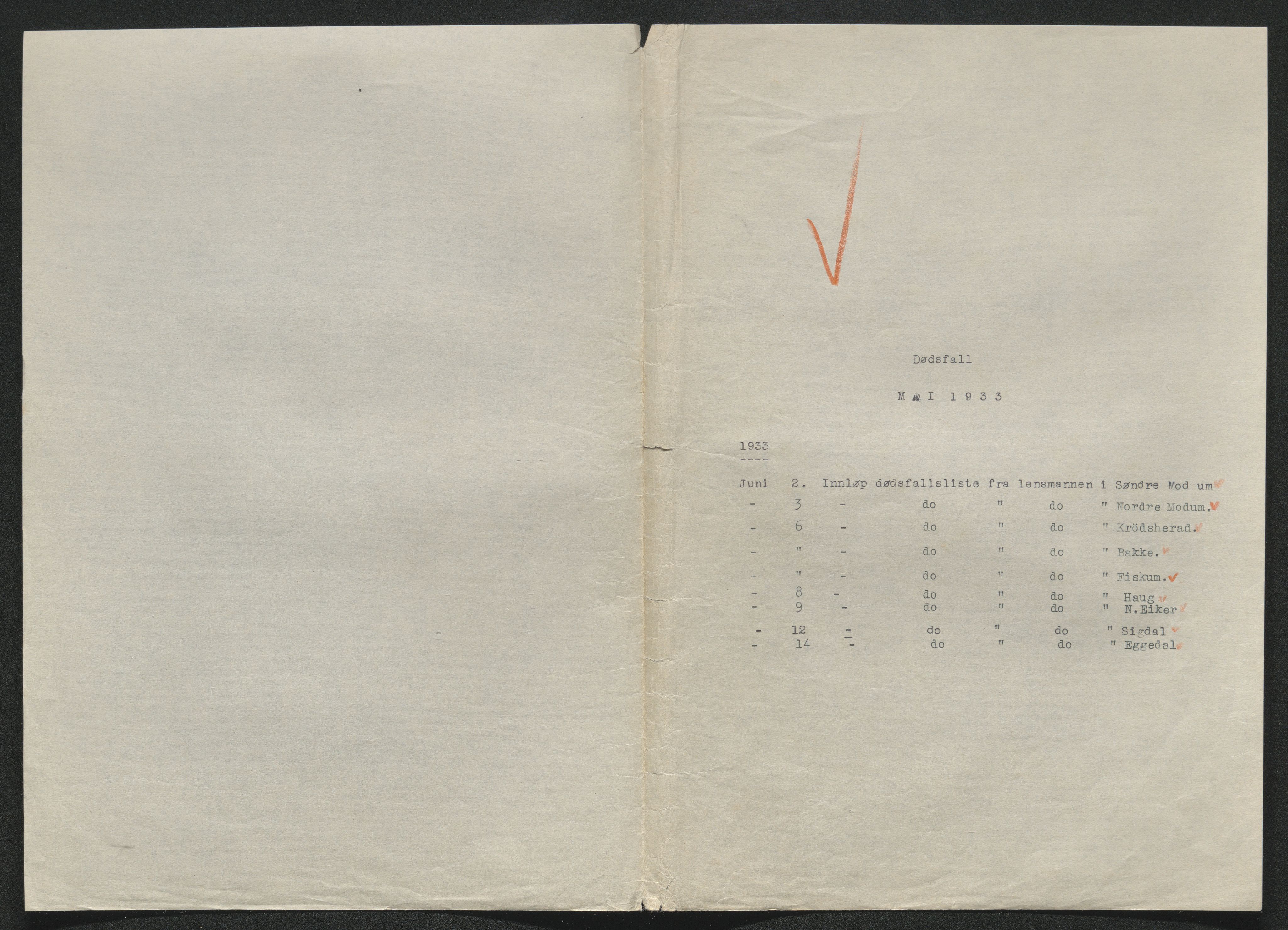 Eiker, Modum og Sigdal sorenskriveri, SAKO/A-123/H/Ha/Hab/L0048: Dødsfallsmeldinger, 1933, p. 306