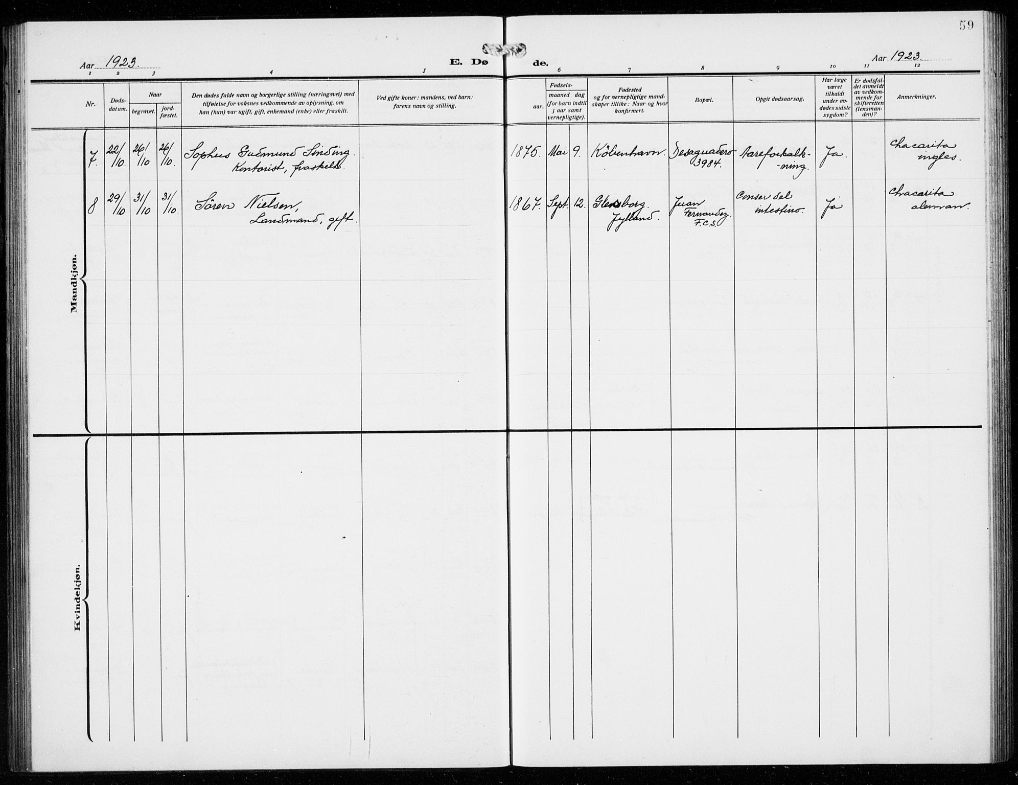 Den norske sjømannsmisjon i utlandet/Syd-Amerika (Buenos Aires m.fl.), AV/SAB-SAB/PA-0118/H/Ha/L0003: Parish register (official) no. A 3, 1920-1938, p. 59