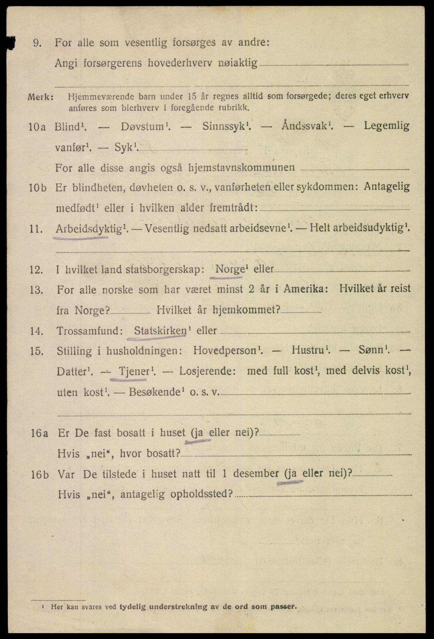 SAK, 1920 census for Arendal, 1920, p. 24045