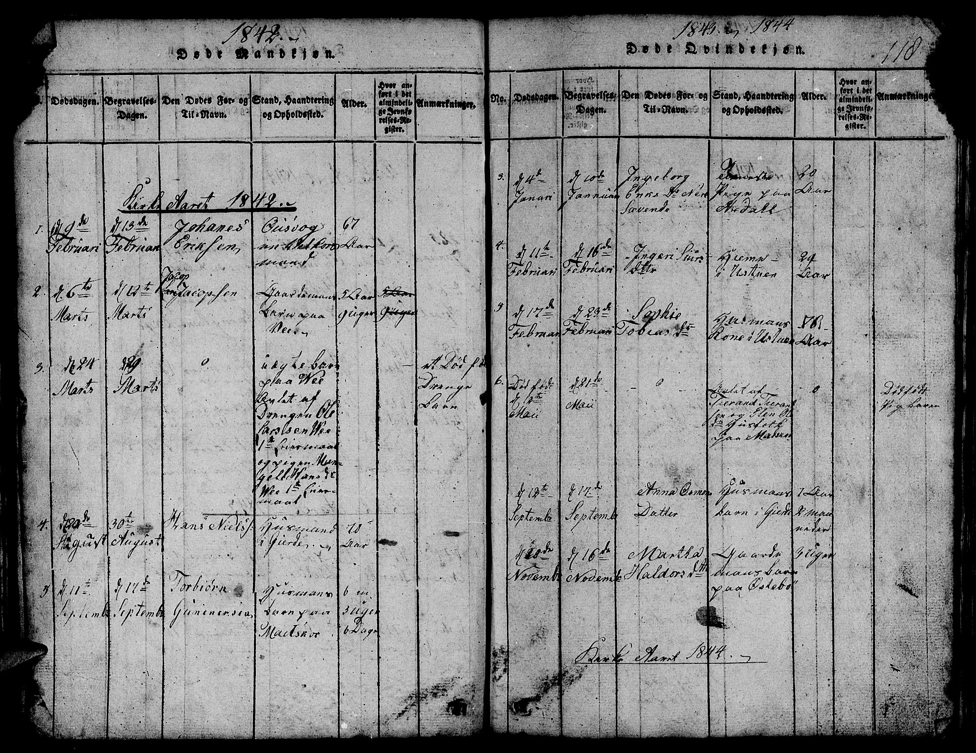 Etne sokneprestembete, SAB/A-75001/H/Hab: Parish register (copy) no. B 1, 1815-1850, p. 118