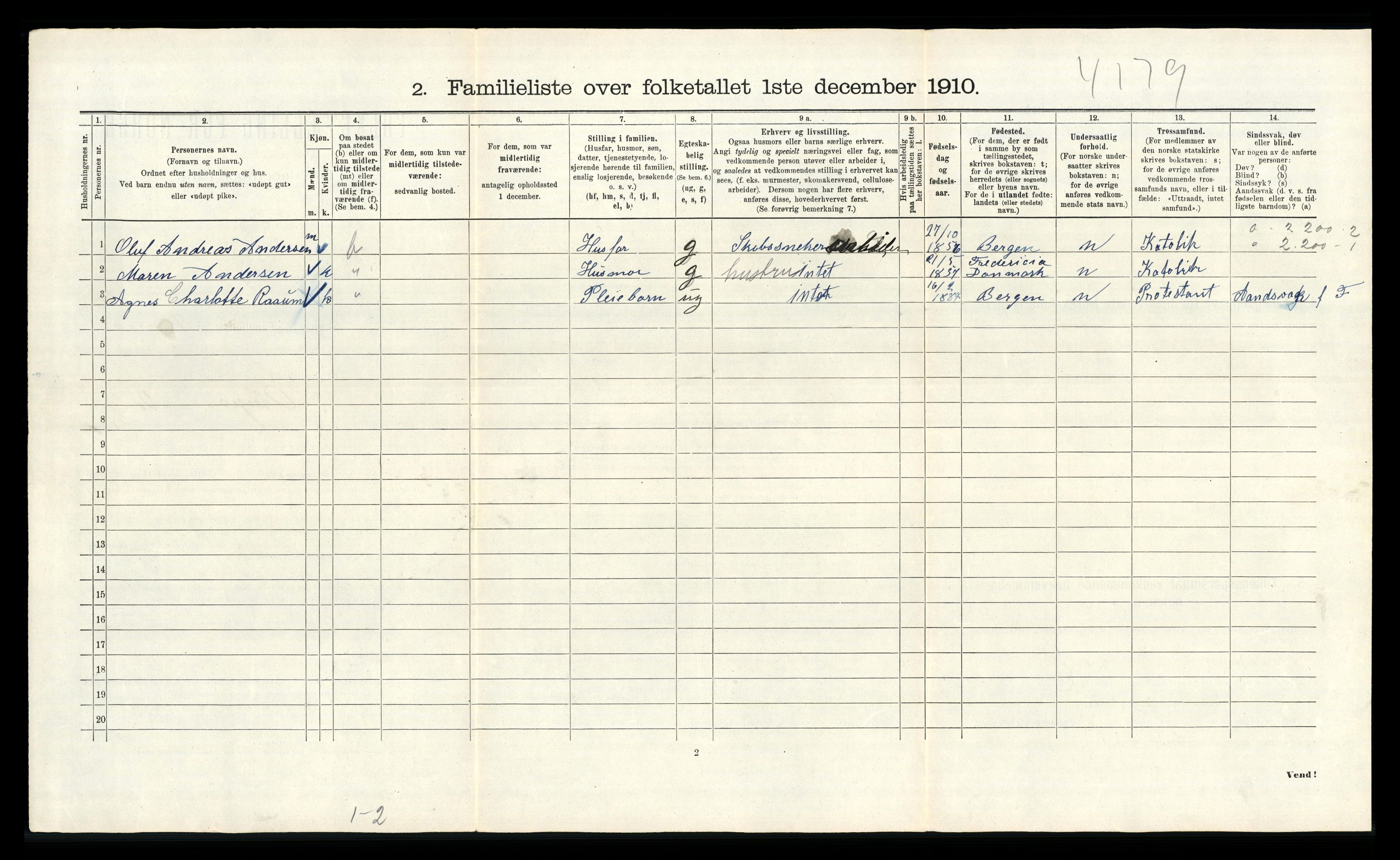 RA, 1910 census for Kristiania, 1910, p. 3214