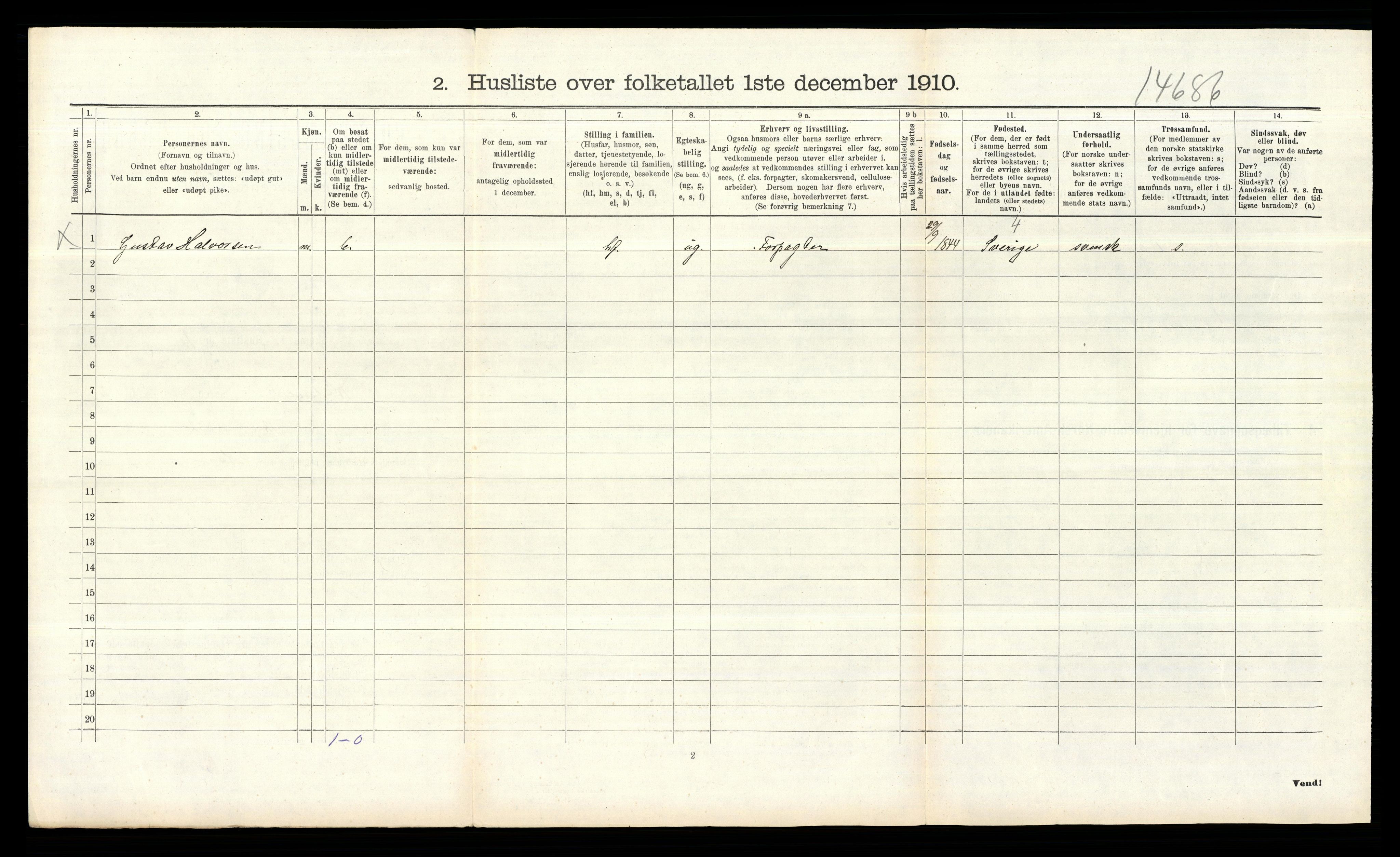 RA, 1910 census for Rødenes, 1910, p. 132