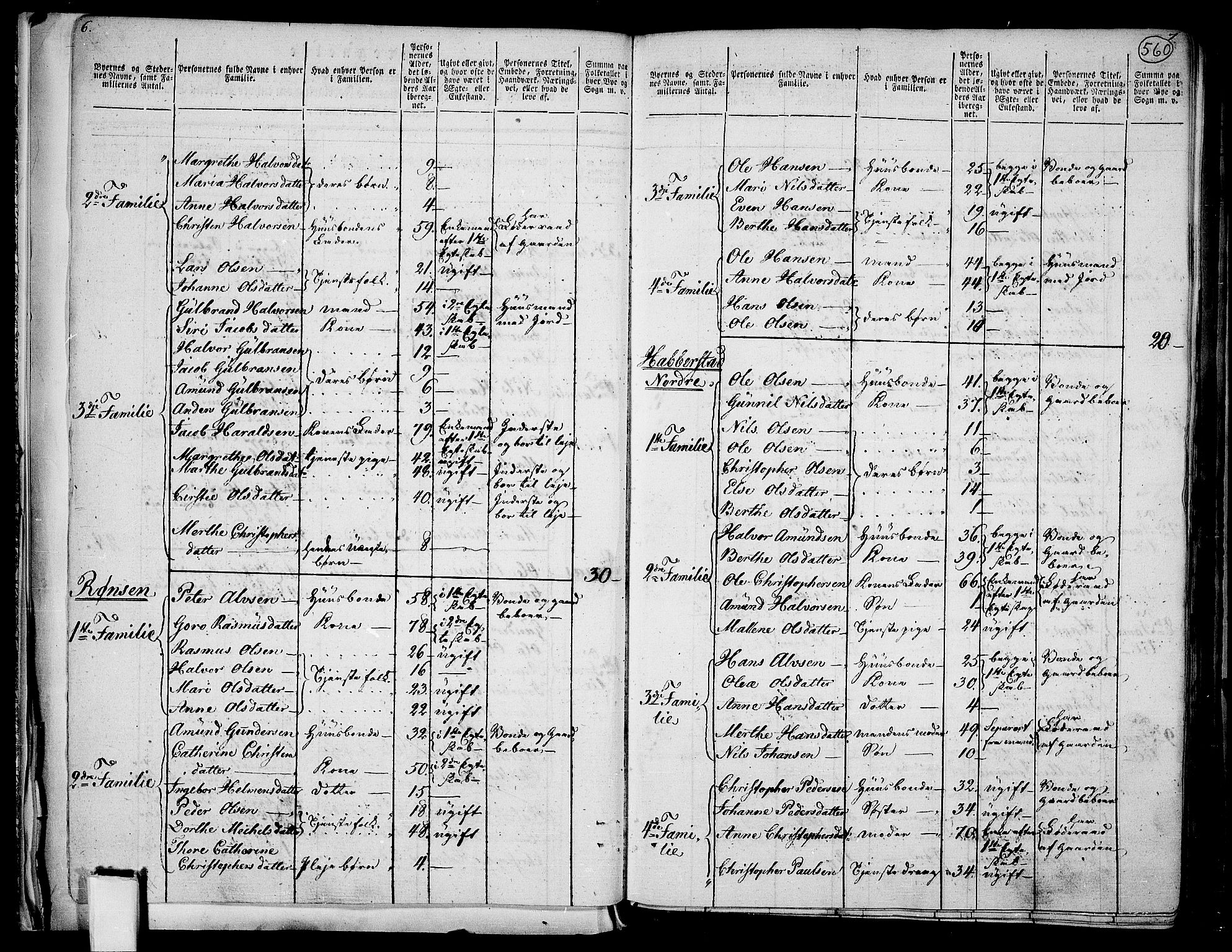 RA, 1801 census for 0237P Eidsvoll, 1801, p. 559b-560a