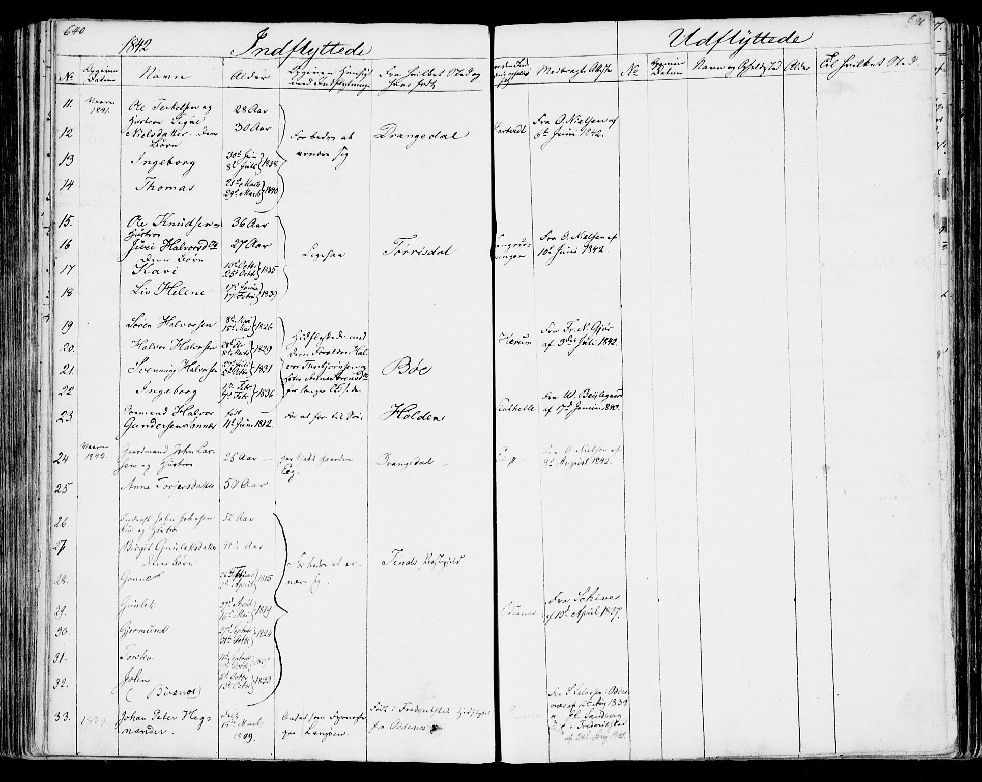 Bamble kirkebøker, AV/SAKO-A-253/F/Fa/L0004: Parish register (official) no. I 4, 1834-1853, p. 640-641