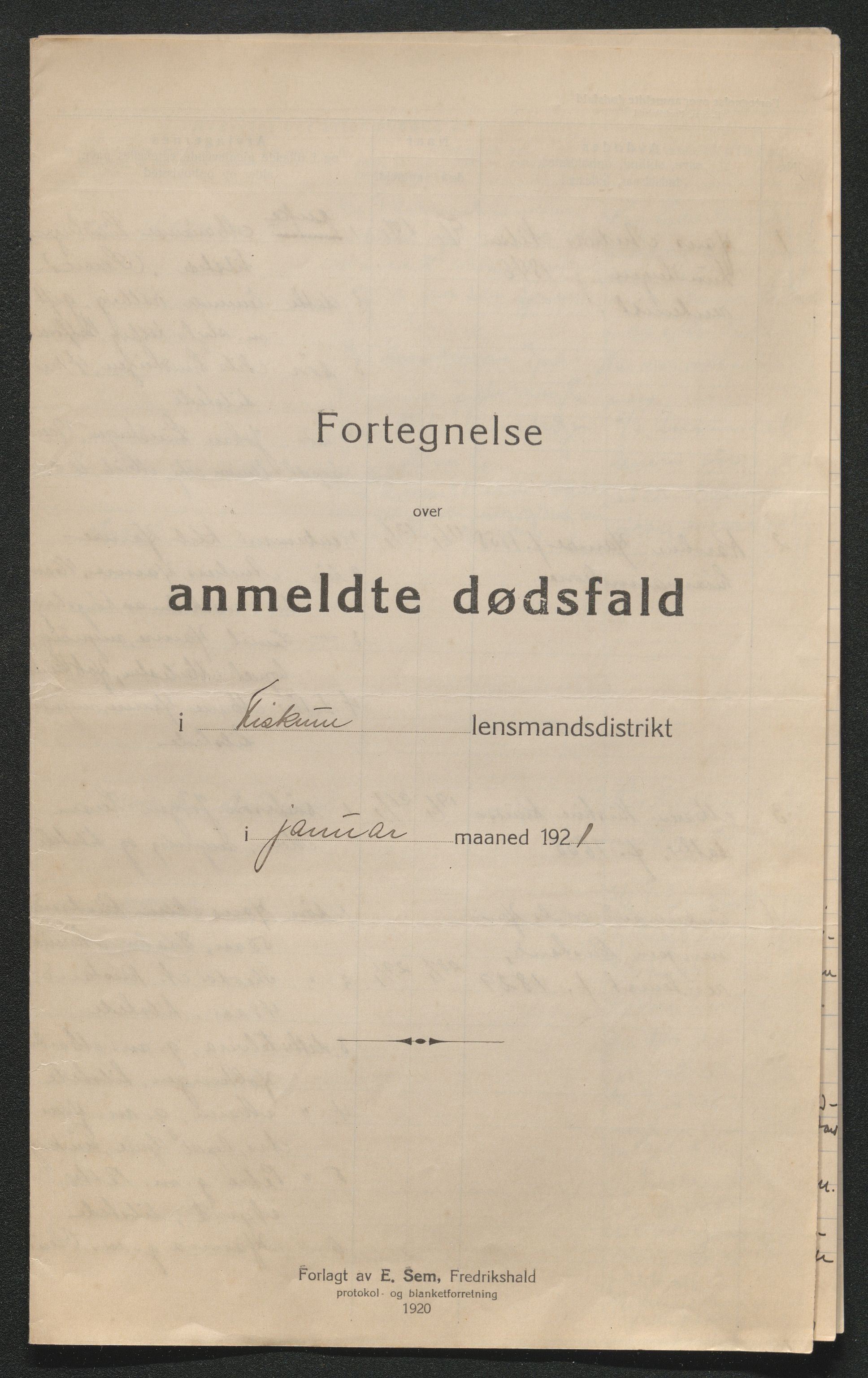 Eiker, Modum og Sigdal sorenskriveri, AV/SAKO-A-123/H/Ha/Hab/L0040: Dødsfallsmeldinger, 1920-1921, p. 727