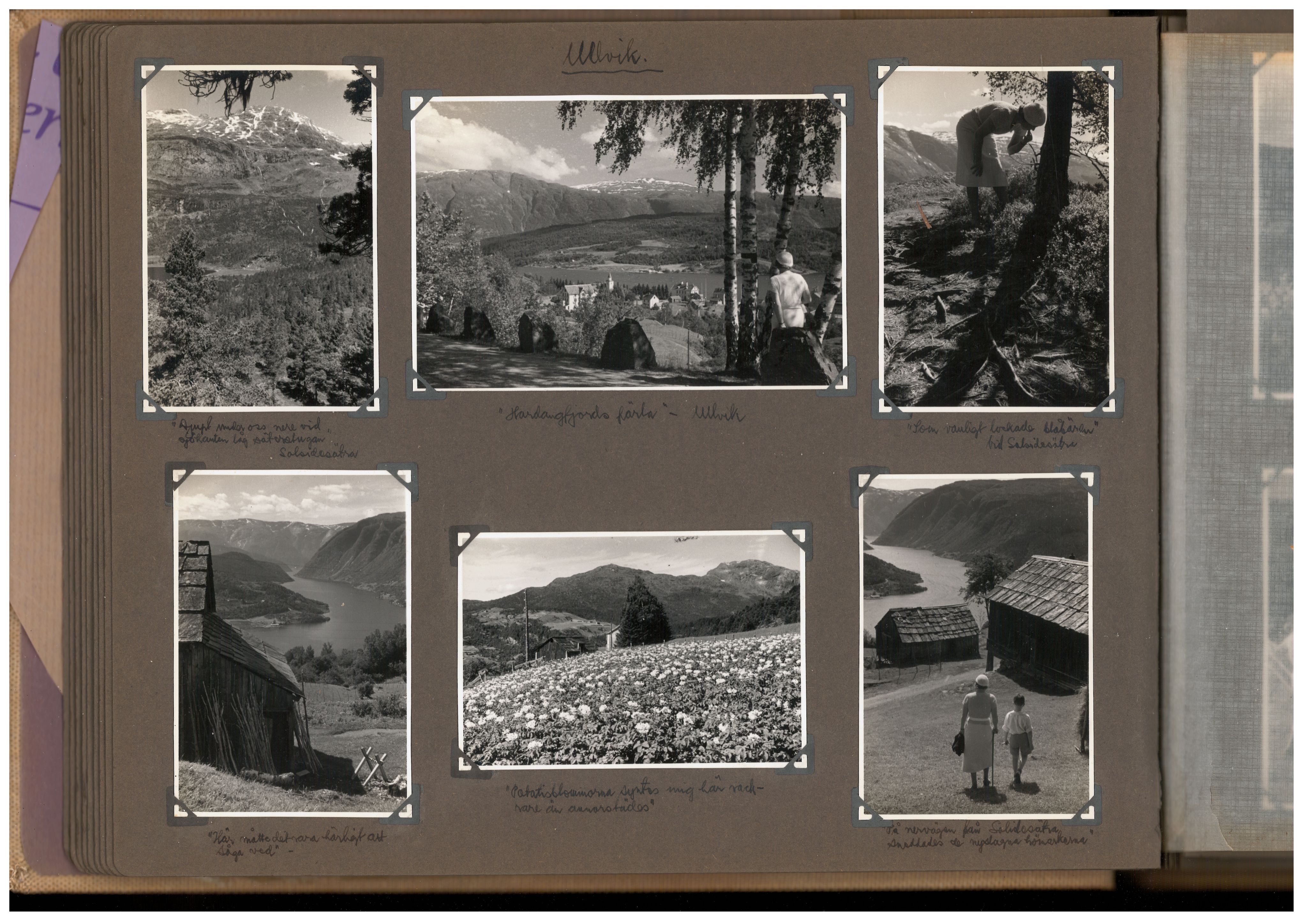 Familien Malmros' på reise i Norge - fotoalbum, SAB/SAB/PA-0313/U/L0001: Fotoalbum, 1935, p. 18