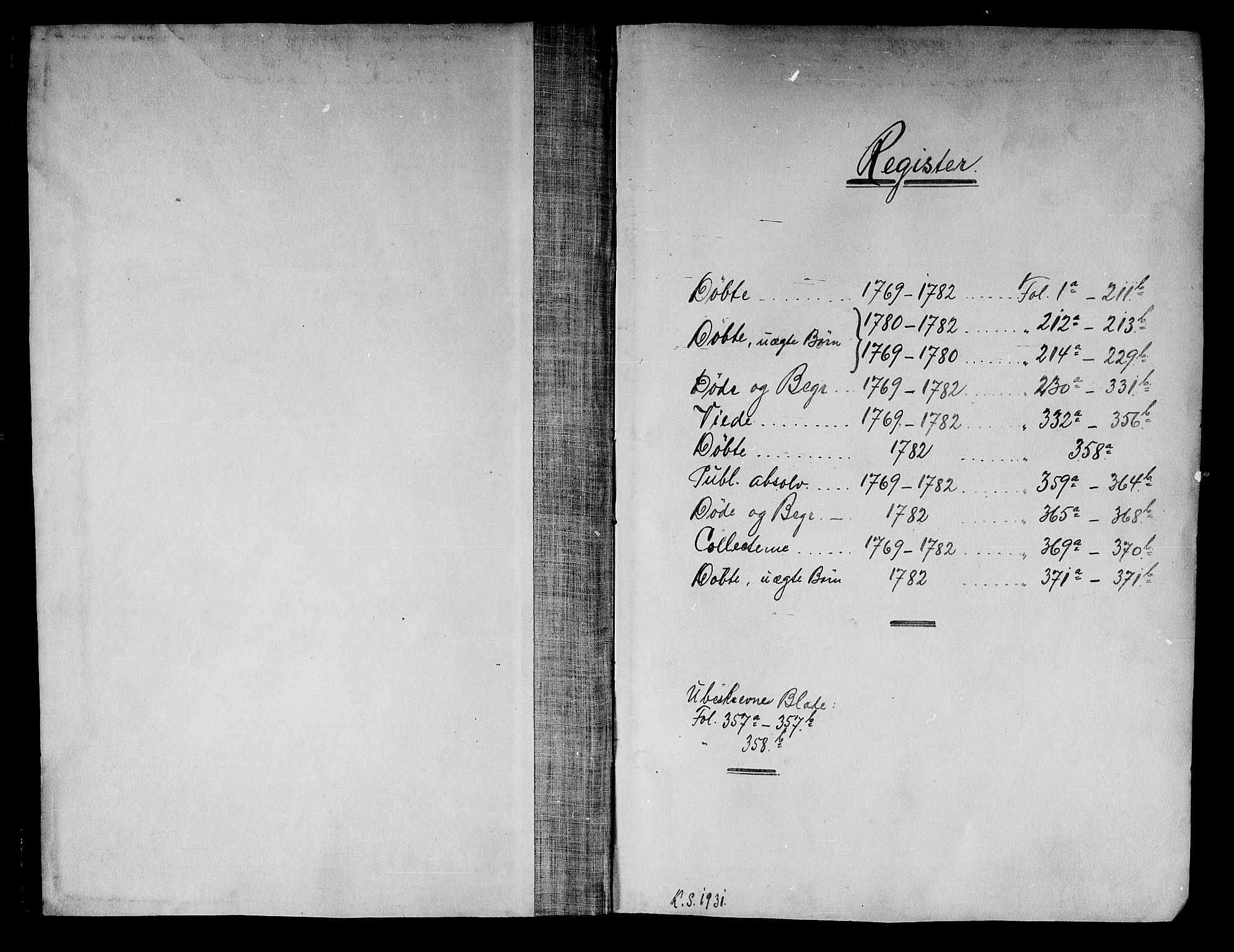 Kongsberg kirkebøker, SAKO/A-22/F/Fa/L0005: Parish register (official) no. I 5, 1769-1782