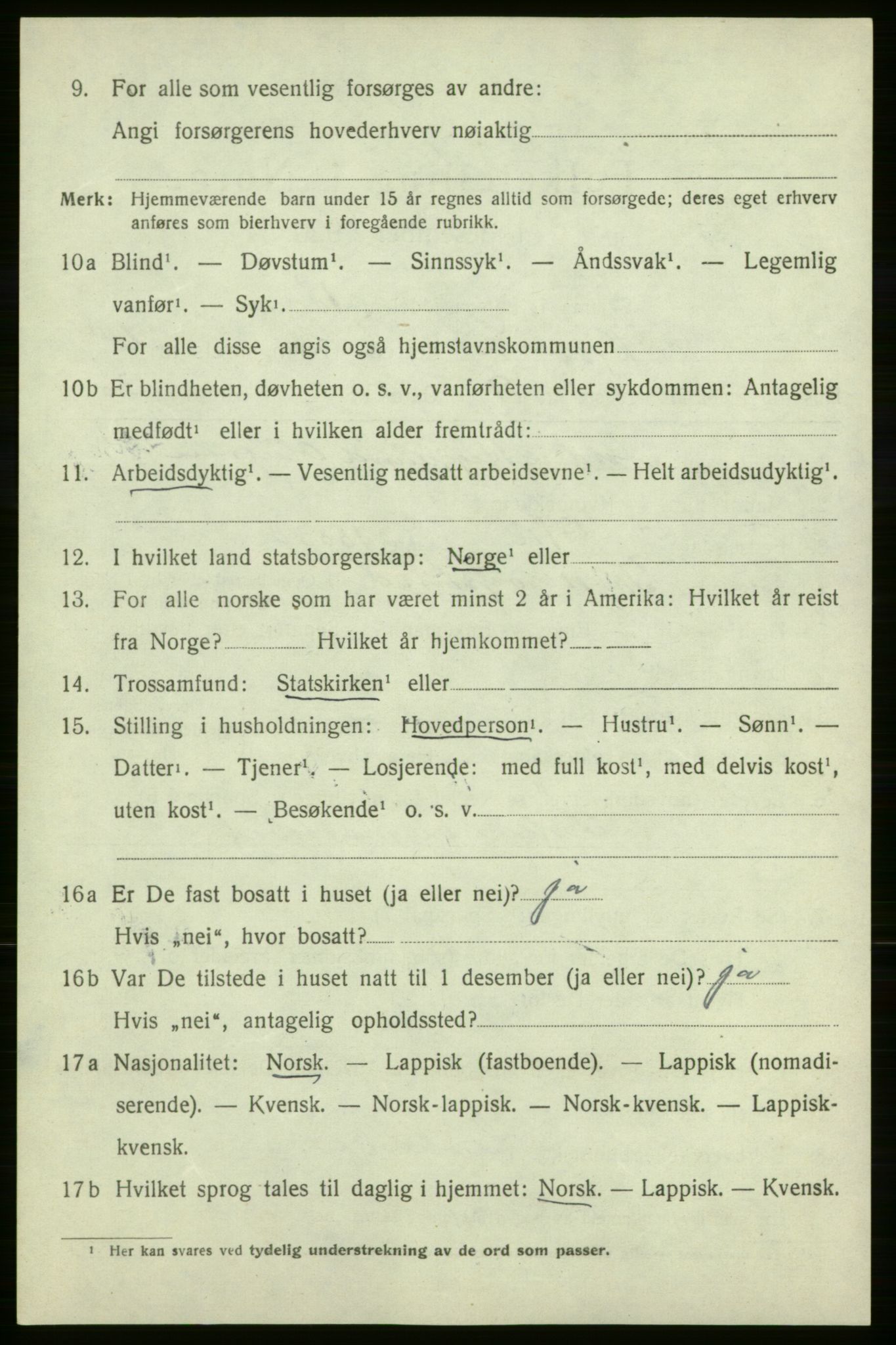 SATØ, 1920 census for Kjelvik, 1920, p. 3712