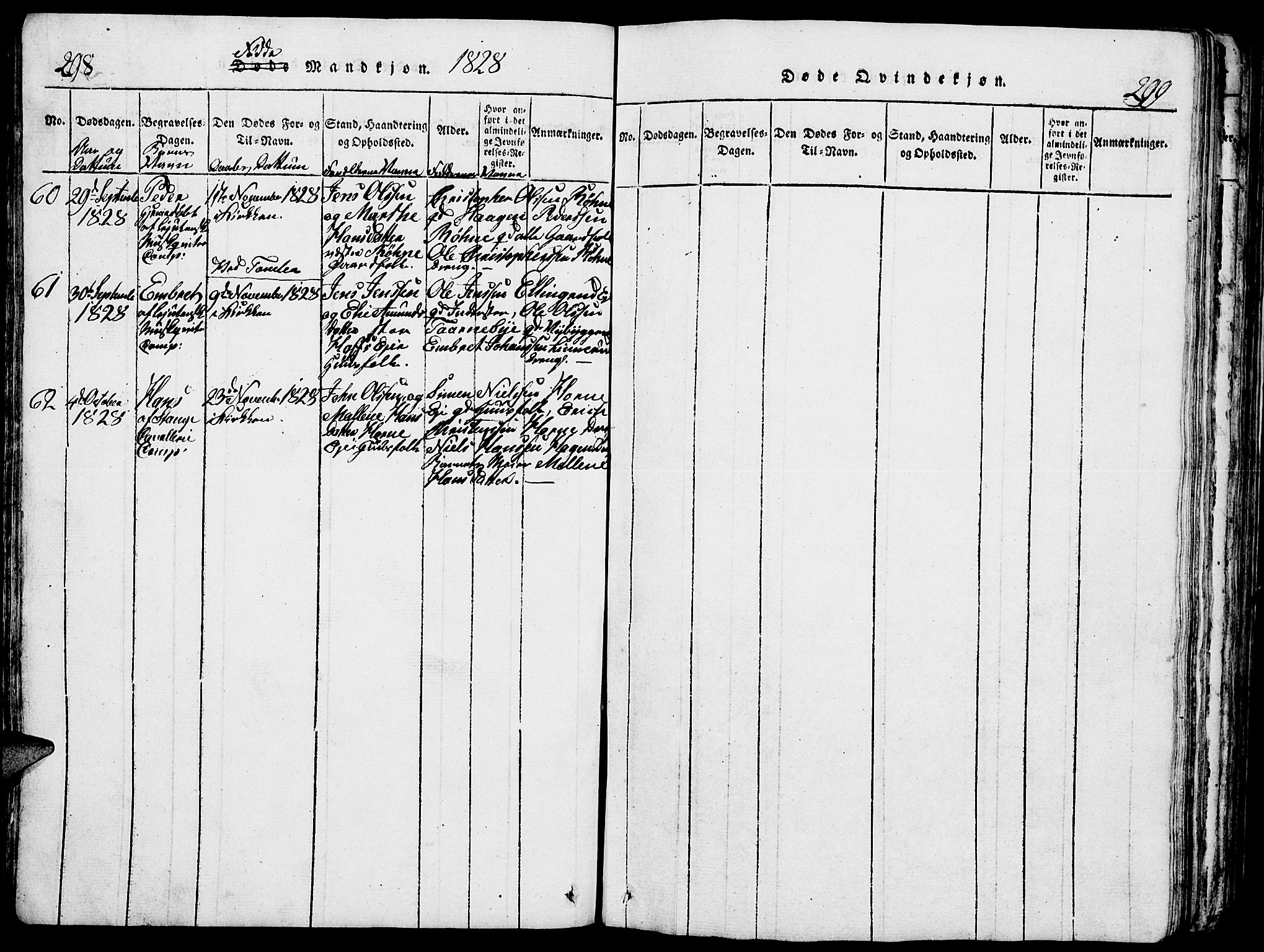 Romedal prestekontor, AV/SAH-PREST-004/L/L0005: Parish register (copy) no. 5, 1814-1829, p. 298-299