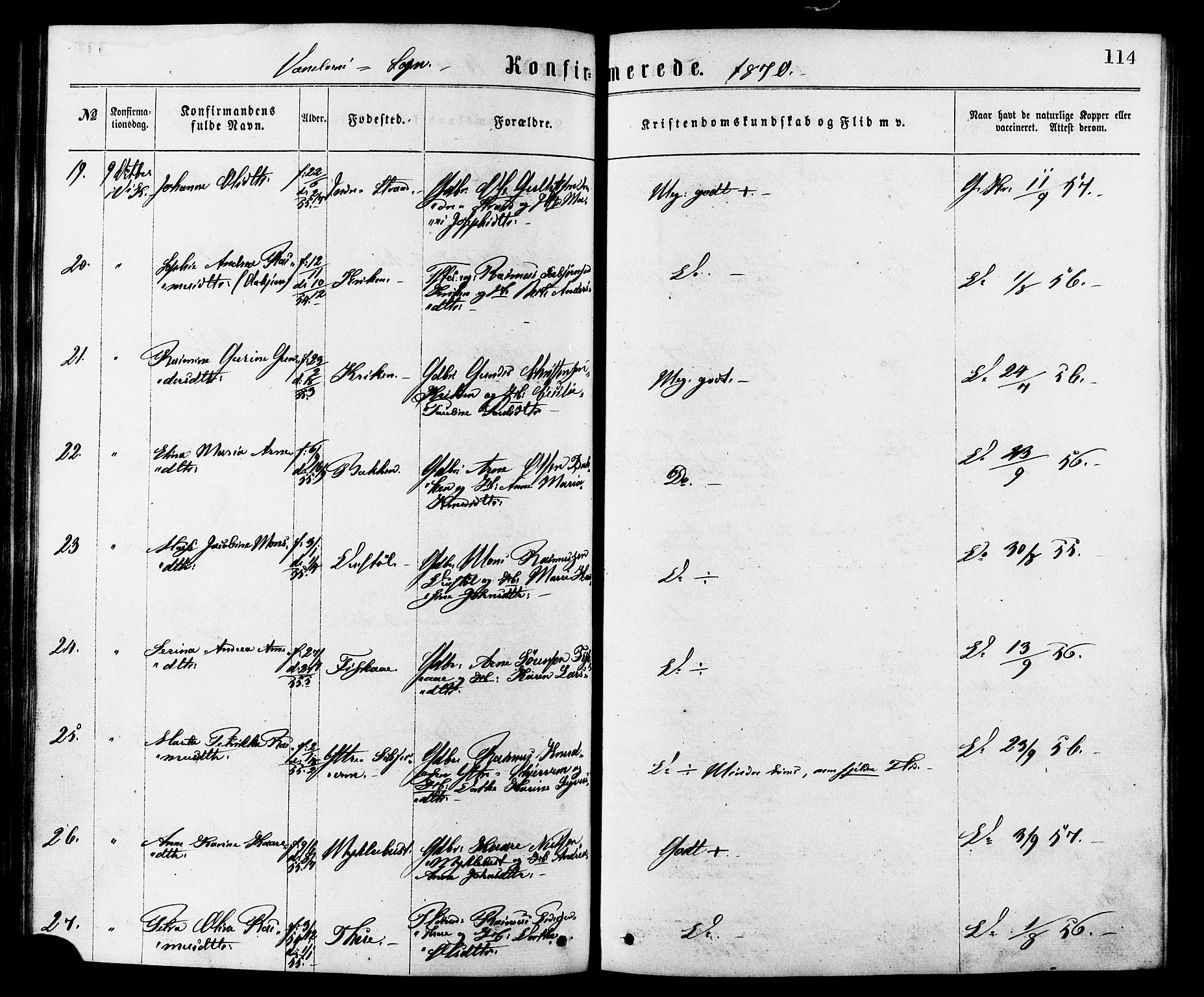 Ministerialprotokoller, klokkerbøker og fødselsregistre - Møre og Romsdal, AV/SAT-A-1454/501/L0007: Parish register (official) no. 501A07, 1868-1884, p. 114