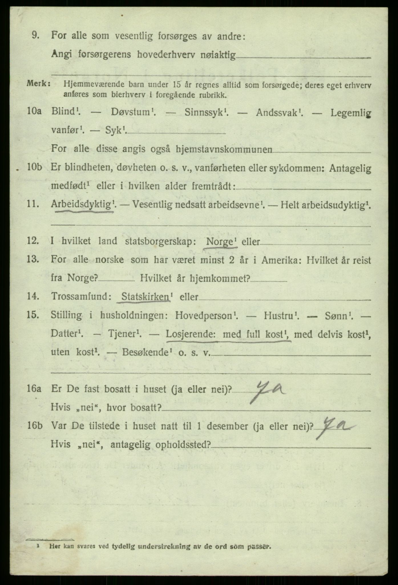 SAB, 1920 census for Manger, 1920, p. 2186