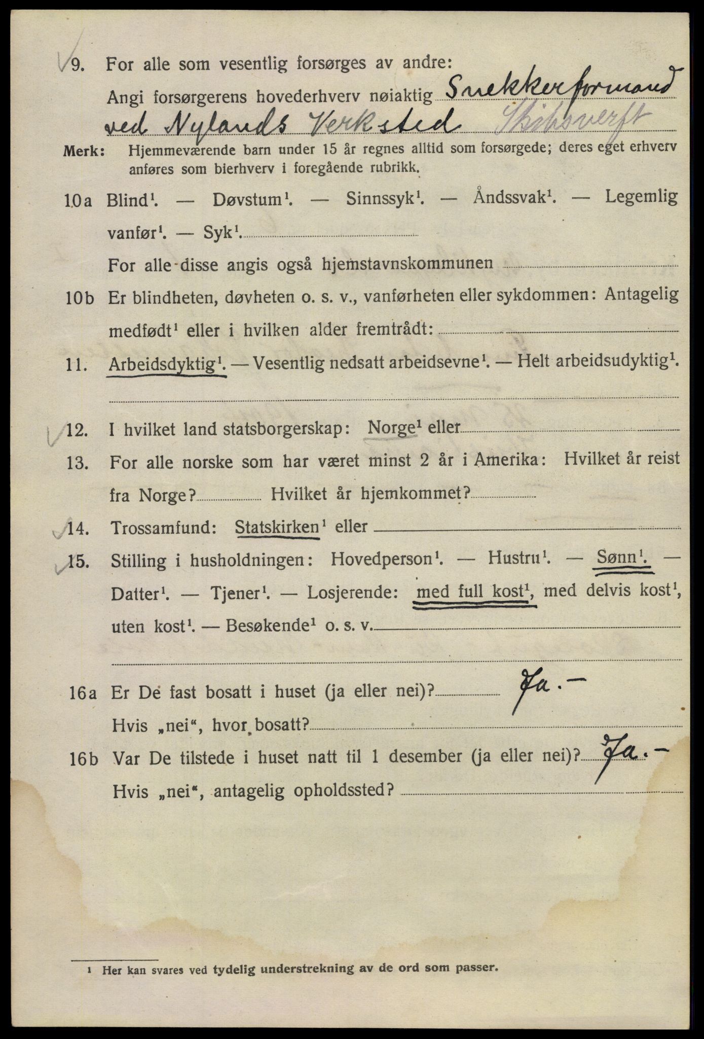 SAO, 1920 census for Kristiania, 1920, p. 405540