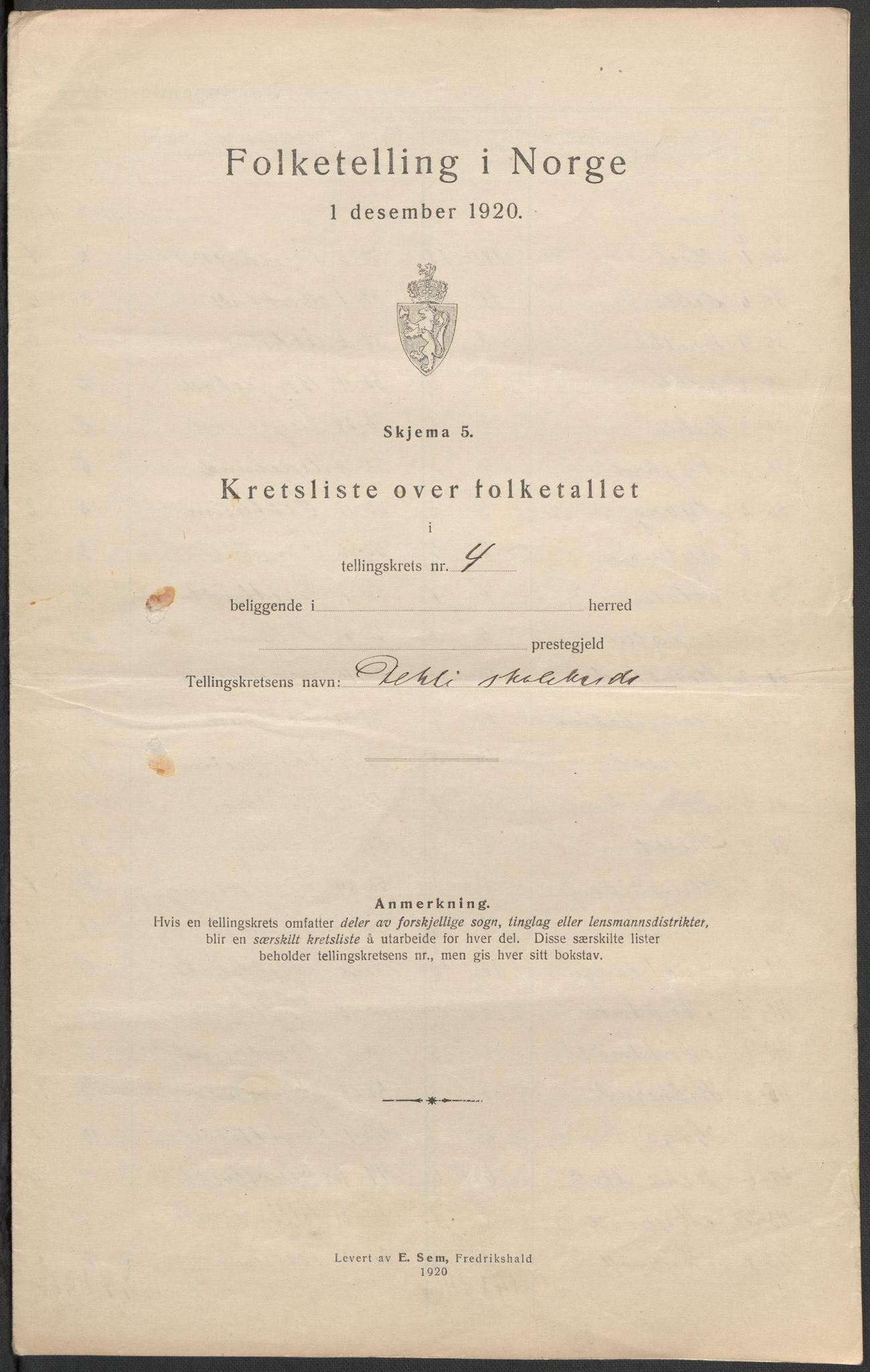 SAO, 1920 census for Askim, 1920, p. 19