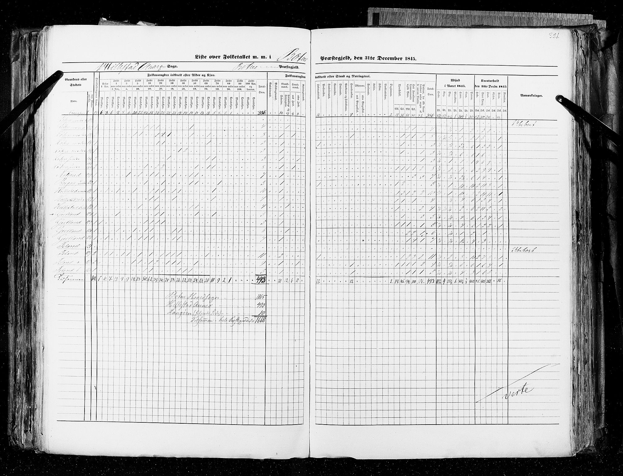 RA, Census 1845, vol. 4: Buskerud amt og Jarlsberg og Larvik amt, 1845, p. 321