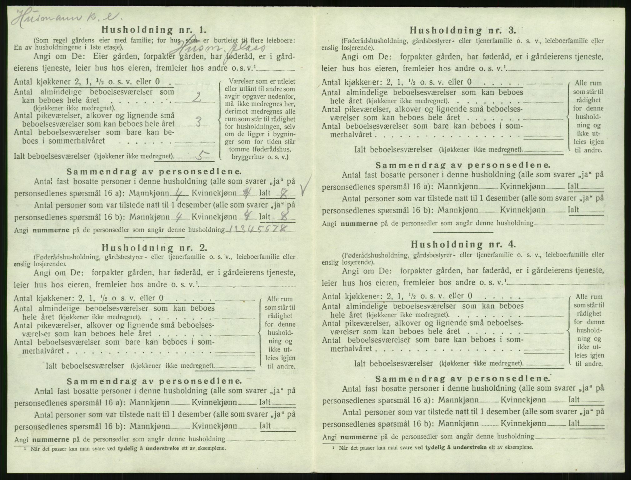 SAT, 1920 census for Norddal, 1920, p. 402