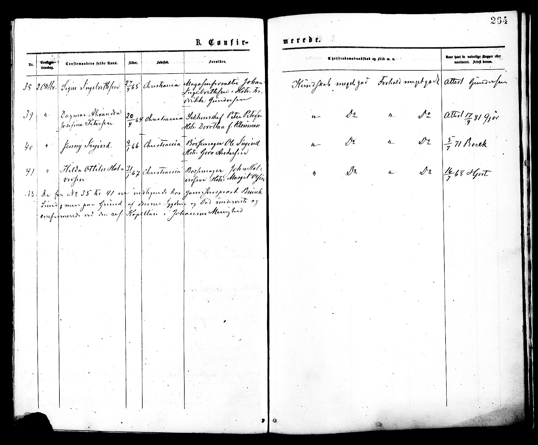 Johannes prestekontor Kirkebøker, SAO/A-10852/F/Fa/L0001: Parish register (official) no. 1, 1875-1881, p. 264