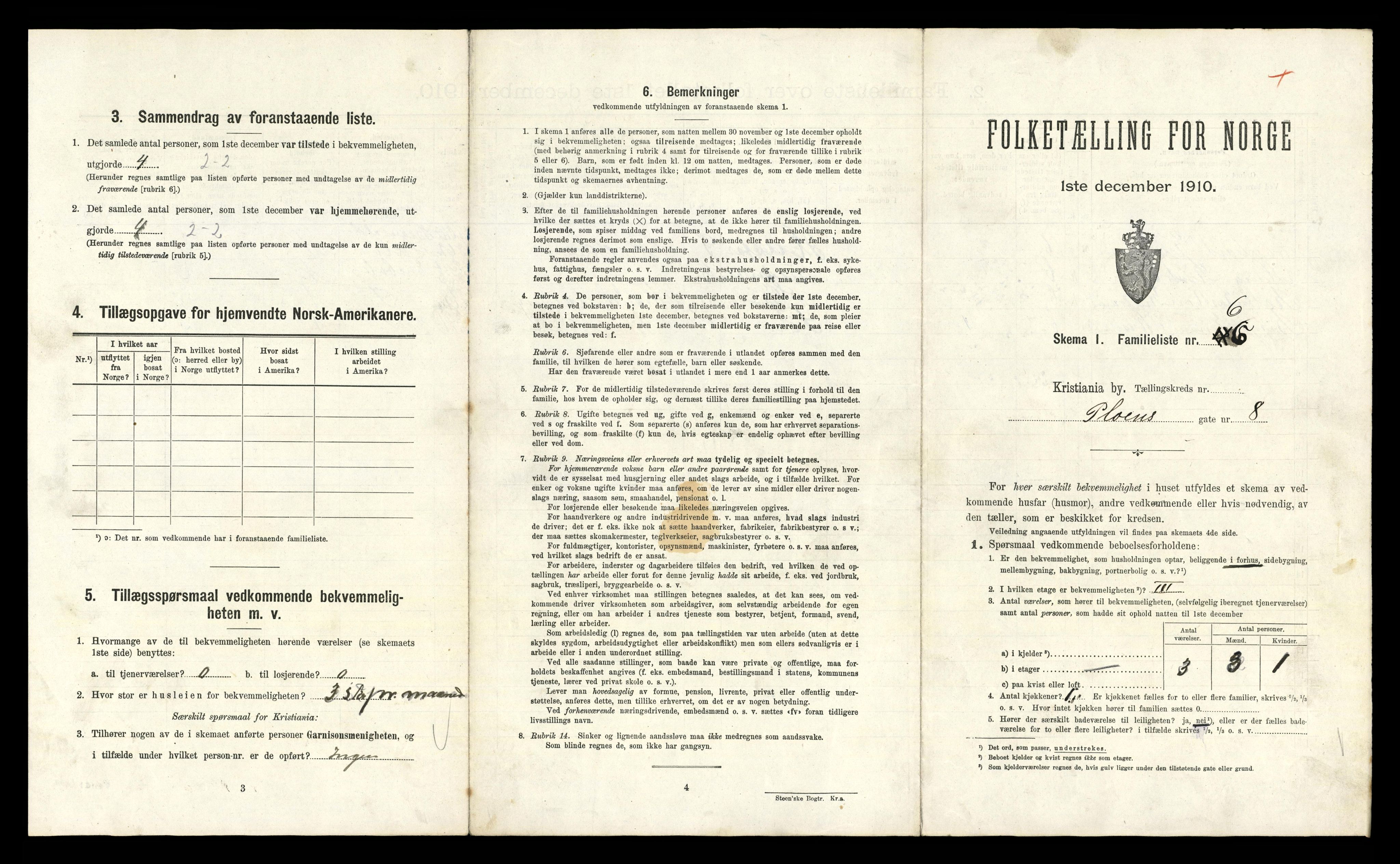 RA, 1910 census for Kristiania, 1910, p. 78483