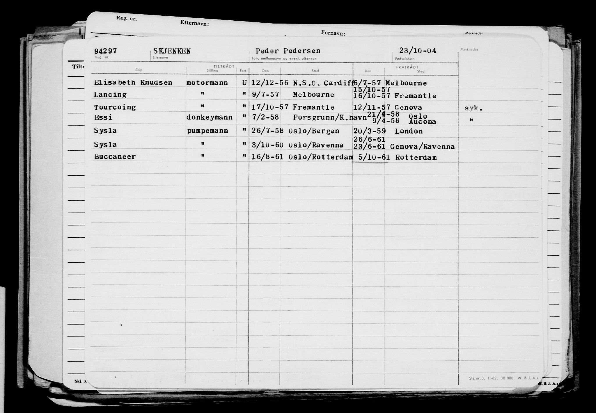 Direktoratet for sjømenn, AV/RA-S-3545/G/Gb/L0056: Hovedkort, 1904, p. 248