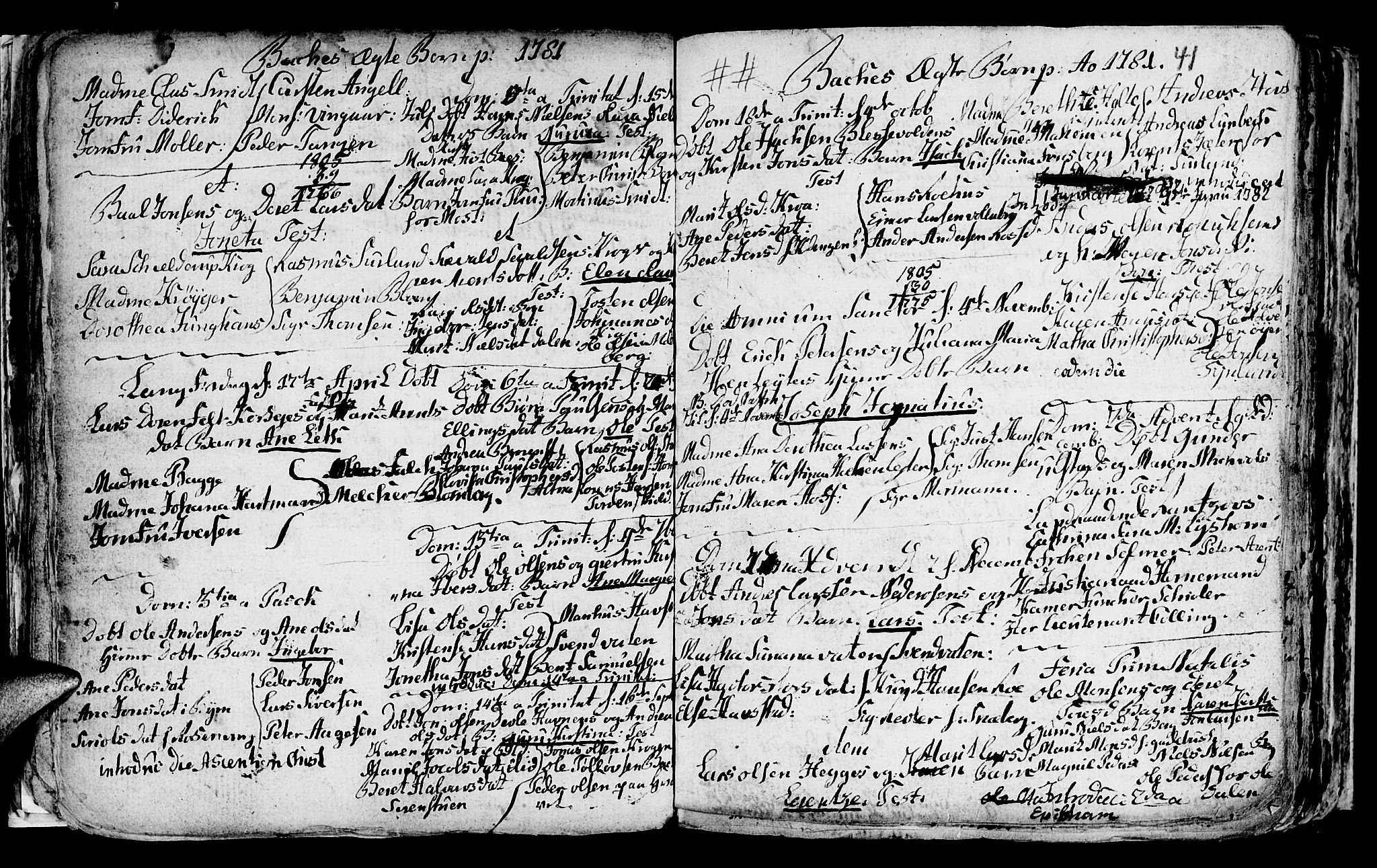 Ministerialprotokoller, klokkerbøker og fødselsregistre - Sør-Trøndelag, SAT/A-1456/604/L0218: Parish register (copy) no. 604C01, 1754-1819, p. 41