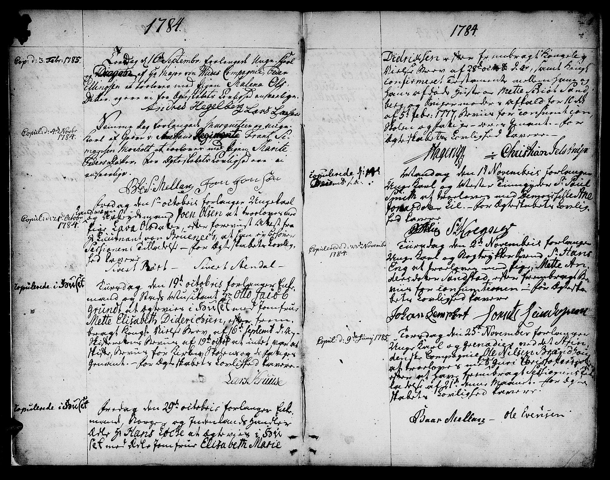 Ministerialprotokoller, klokkerbøker og fødselsregistre - Sør-Trøndelag, SAT/A-1456/601/L0041: Parish register (official) no. 601A09, 1784-1801, p. 4