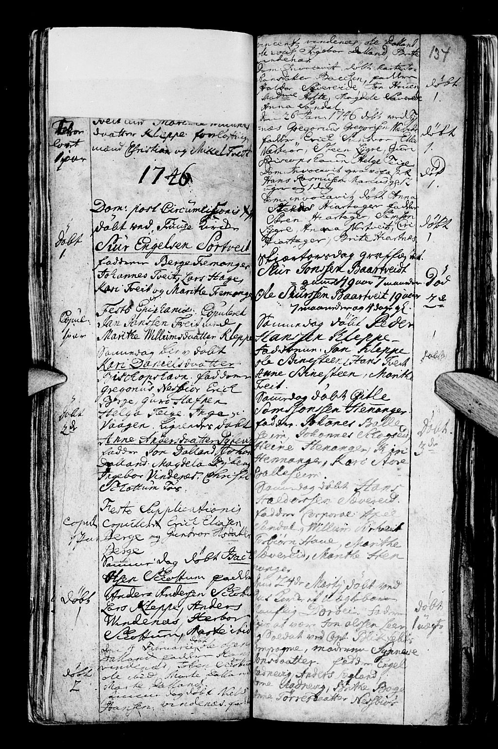 Os sokneprestembete, SAB/A-99929: Parish register (official) no. A 5, 1669-1760, p. 134