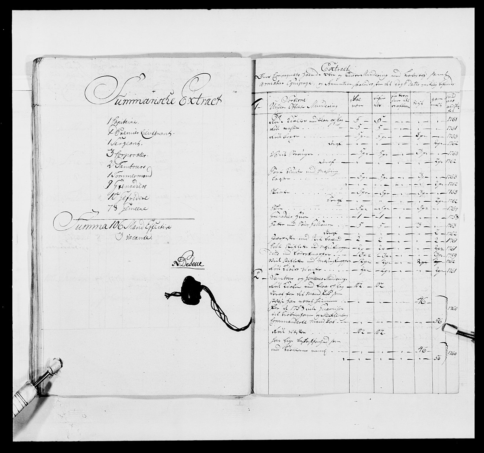 Kommanderende general (KG I) med Det norske krigsdirektorium, AV/RA-EA-5419/E/Ea/L0496: 1. Smålenske regiment, 1765-1767, p. 287