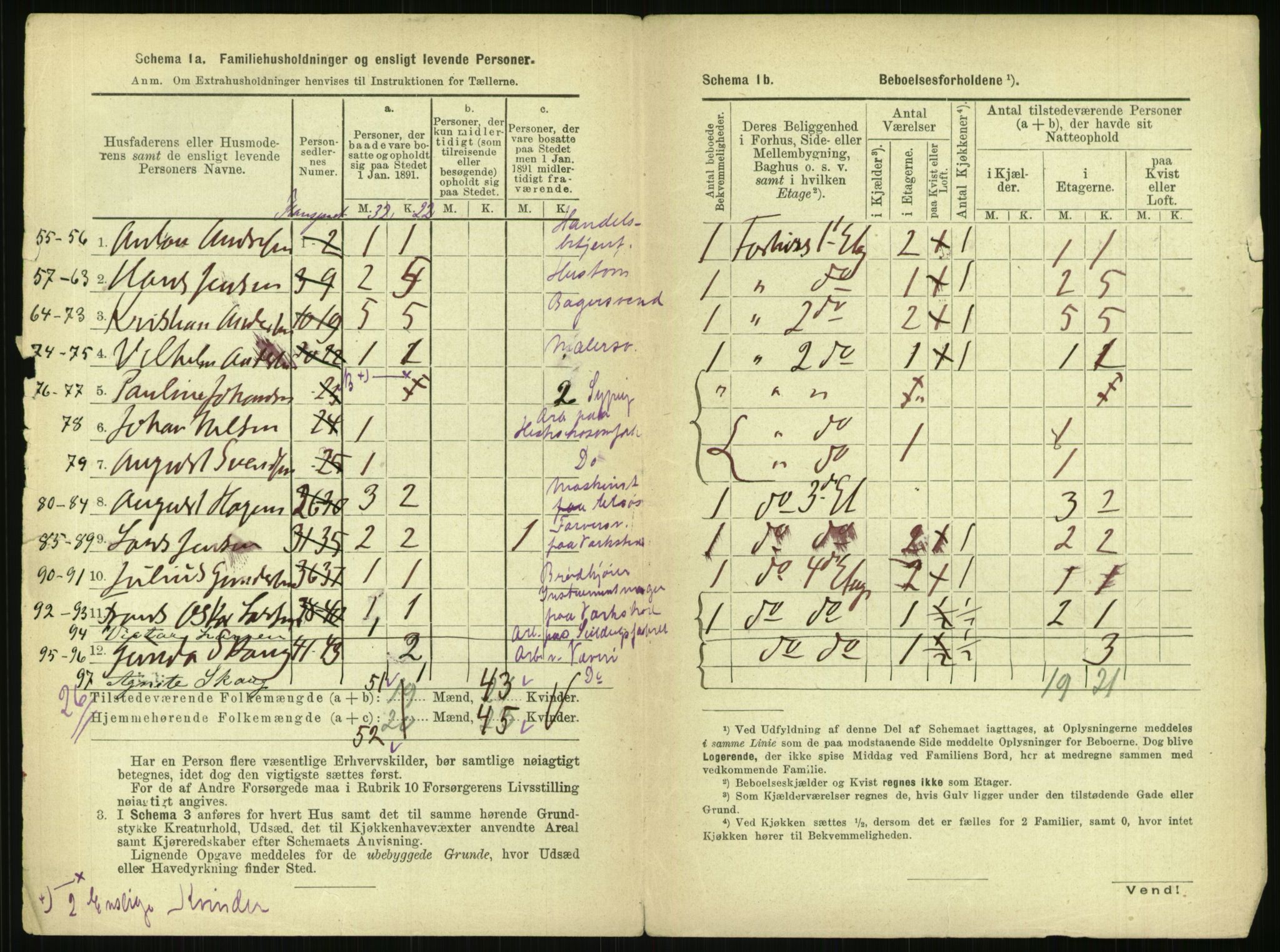 RA, 1891 census for 0301 Kristiania, 1891, p. 122896