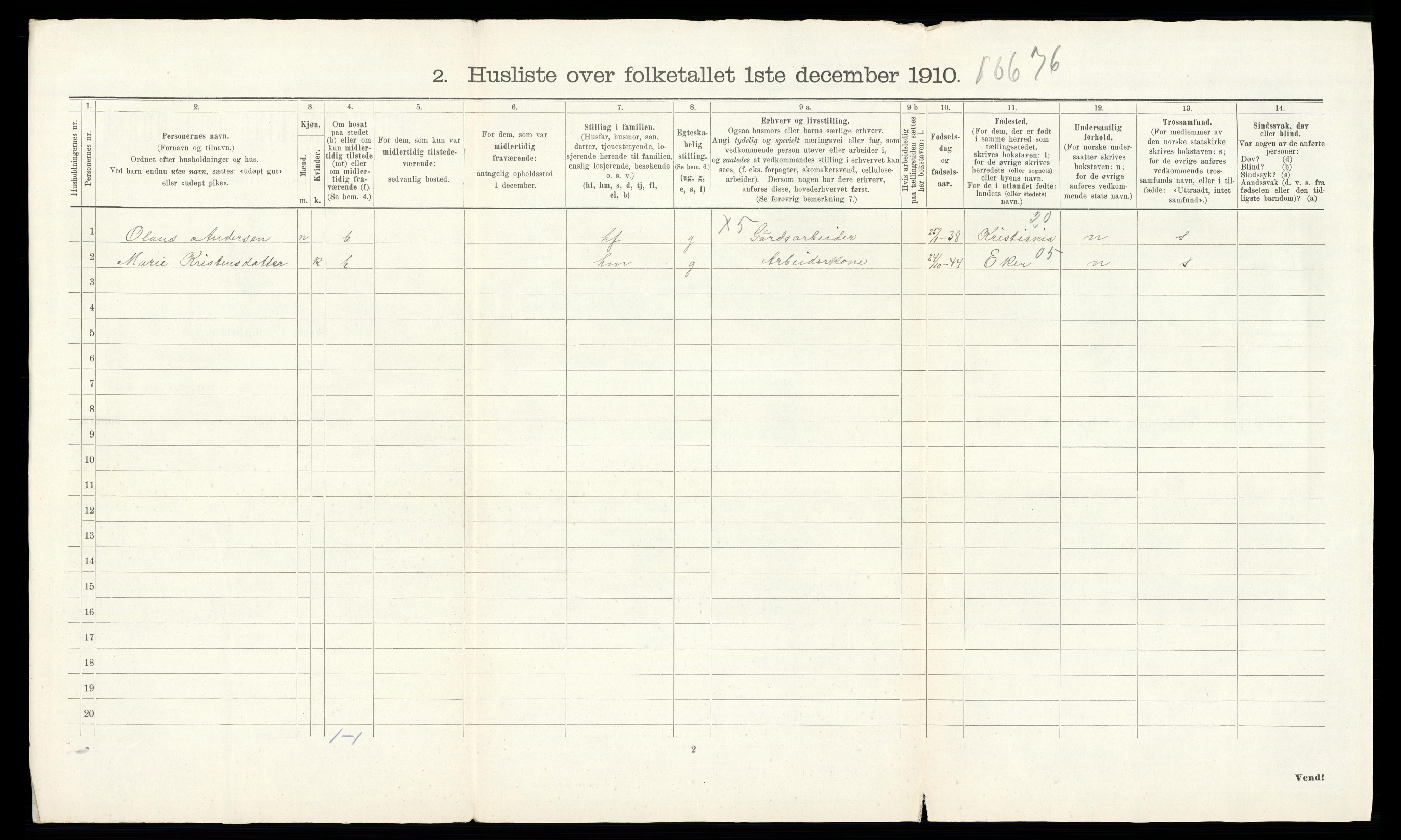 RA, 1910 census for Strømm, 1910, p. 25