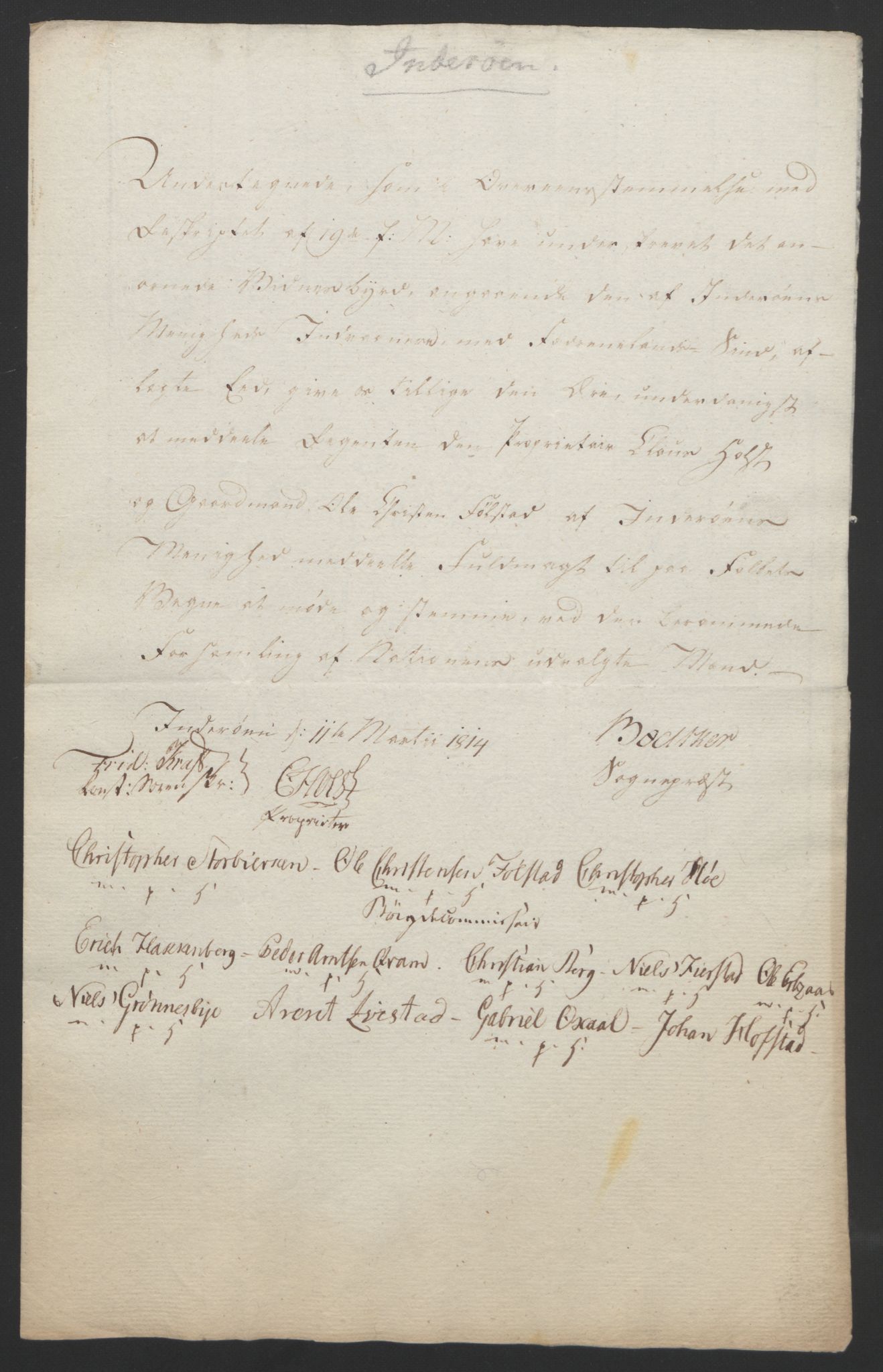 Statsrådssekretariatet, RA/S-1001/D/Db/L0008: Fullmakter for Eidsvollsrepresentantene i 1814. , 1814, p. 470