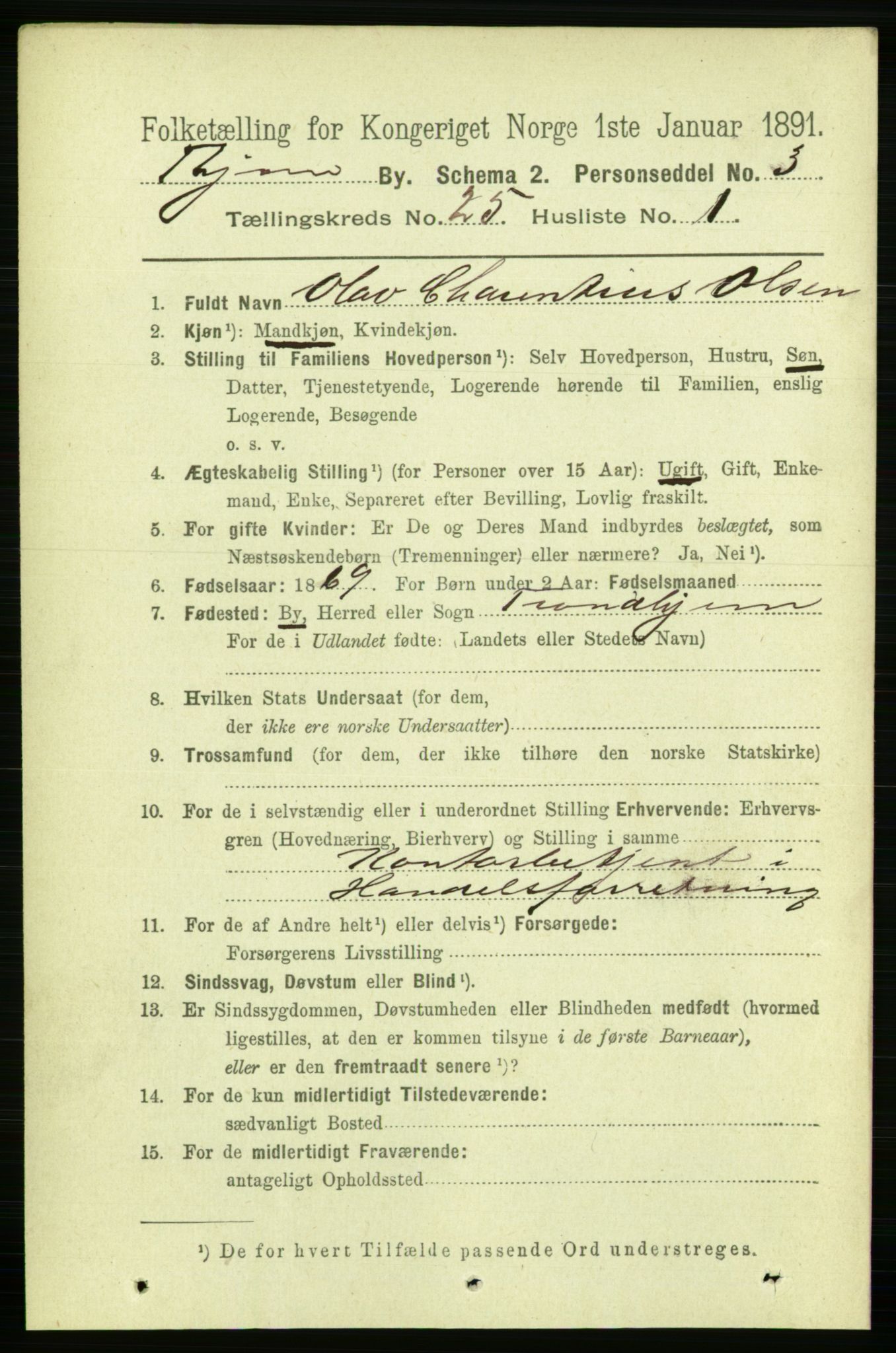 RA, 1891 census for 1601 Trondheim, 1891, p. 18732