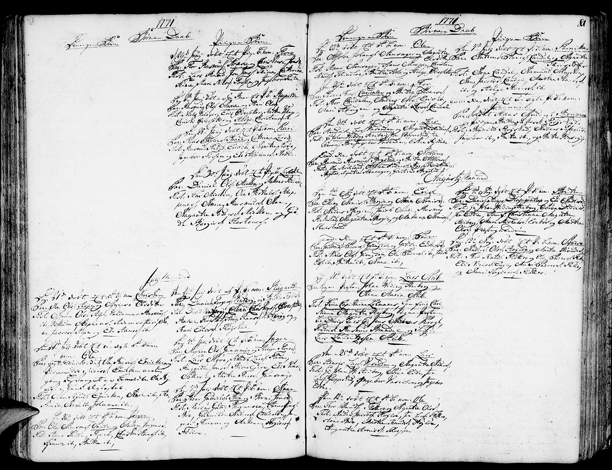 Gloppen sokneprestembete, AV/SAB-A-80101/H/Haa/Haaa/L0004: Parish register (official) no. A 4, 1758-1784, p. 81