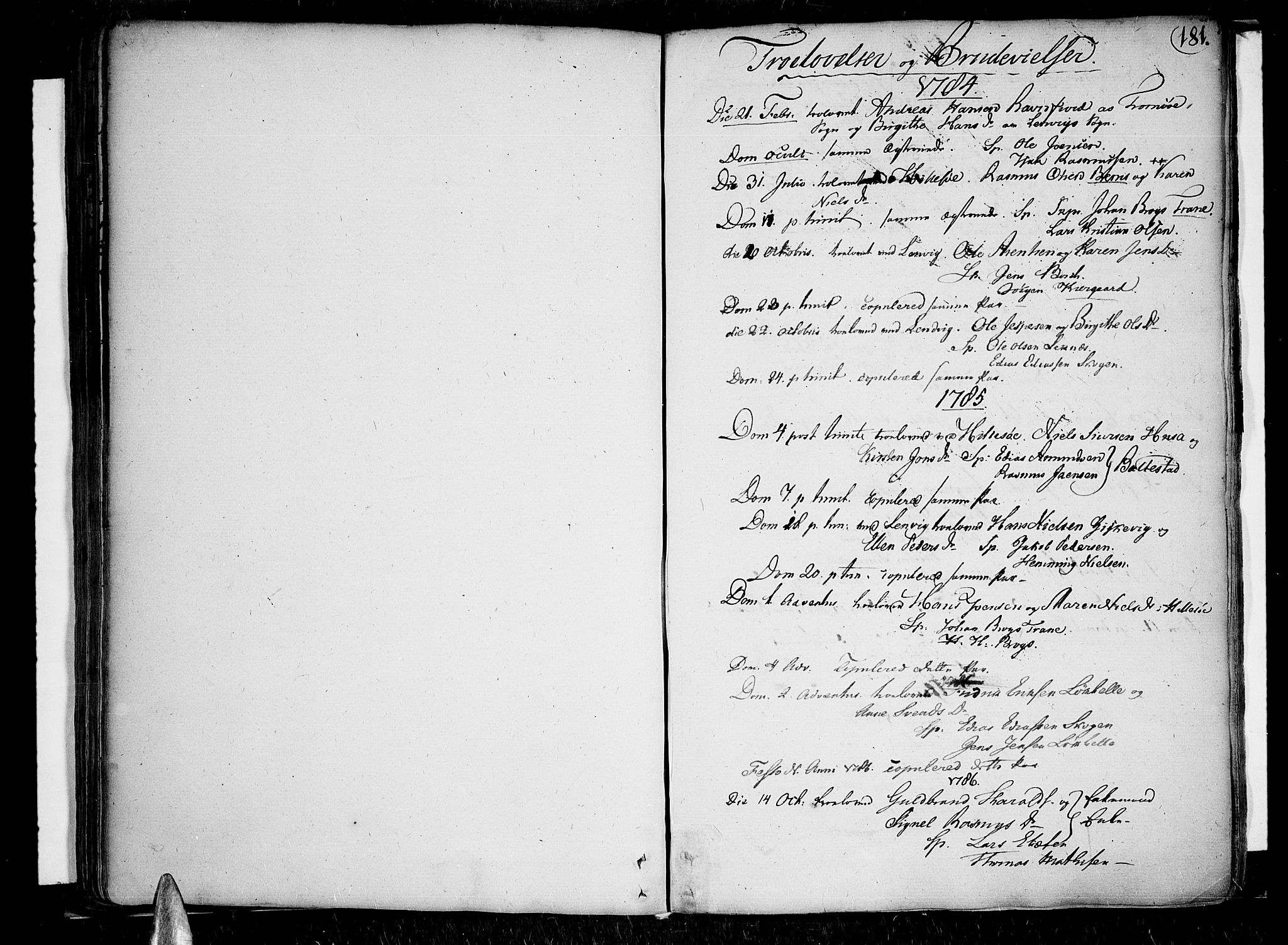 Lenvik sokneprestembete, SATØ/S-1310/H/Ha/Haa/L0002kirke: Parish register (official) no. 2, 1784-1820, p. 181