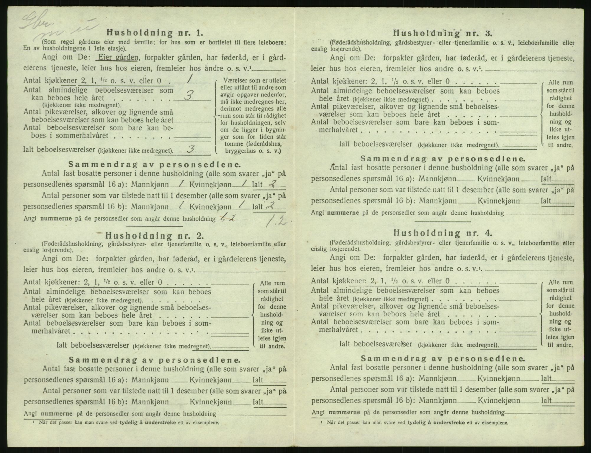 SAK, 1920 census for Tromøy, 1920, p. 858