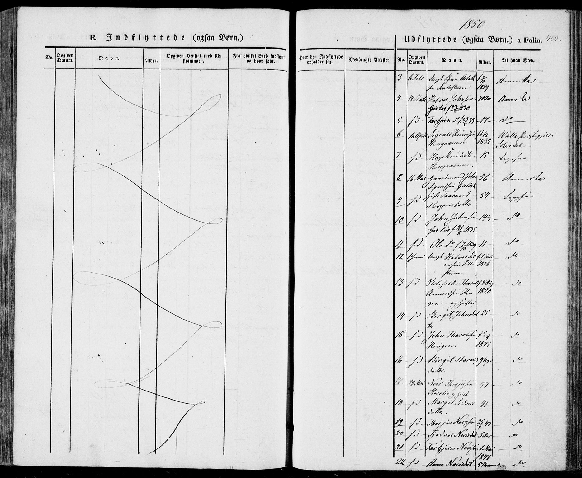 Vinje kirkebøker, AV/SAKO-A-312/F/Fa/L0004: Parish register (official) no. I 4, 1843-1869, p. 400