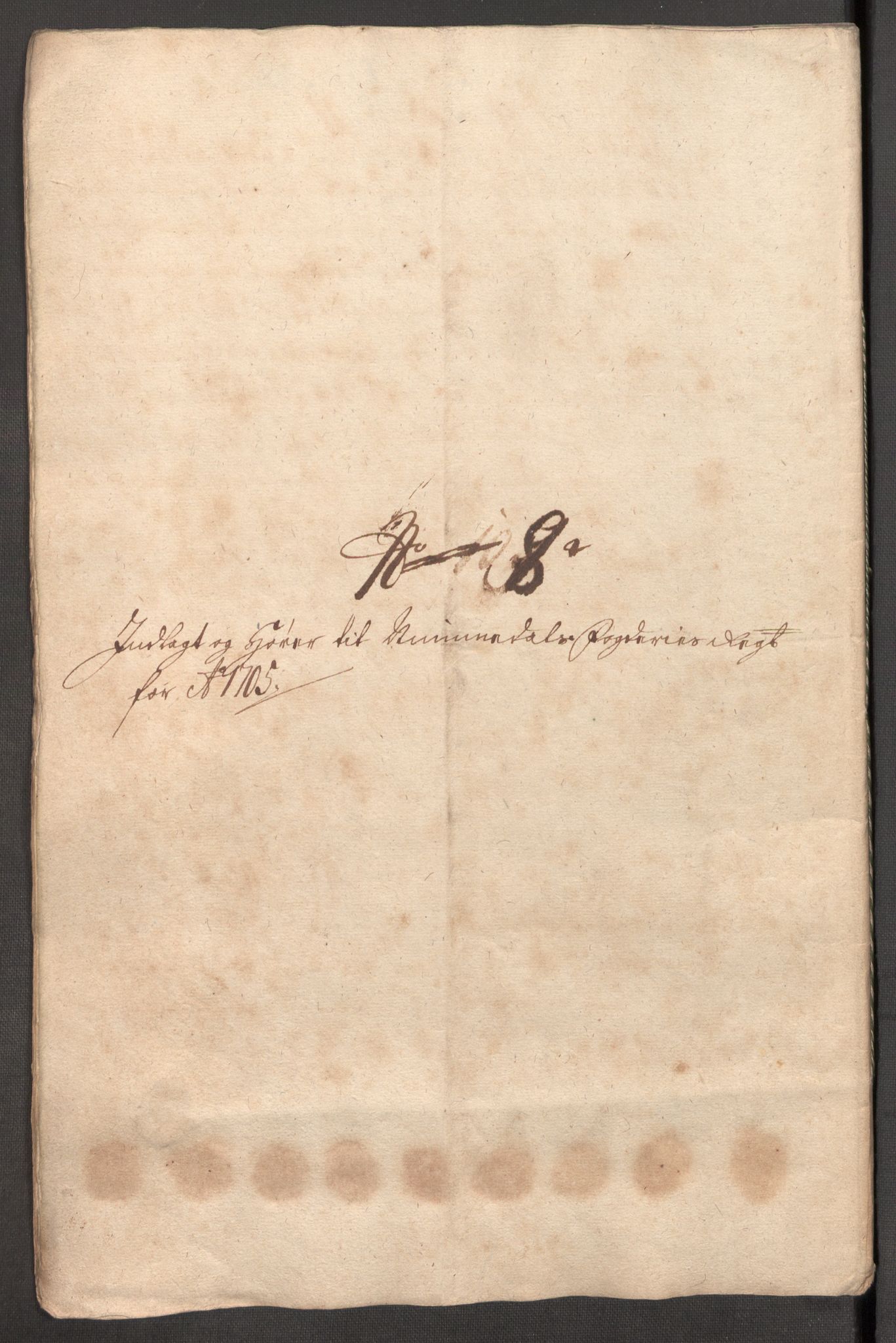 Rentekammeret inntil 1814, Reviderte regnskaper, Fogderegnskap, AV/RA-EA-4092/R64/L4429: Fogderegnskap Namdal, 1705-1706, p. 124