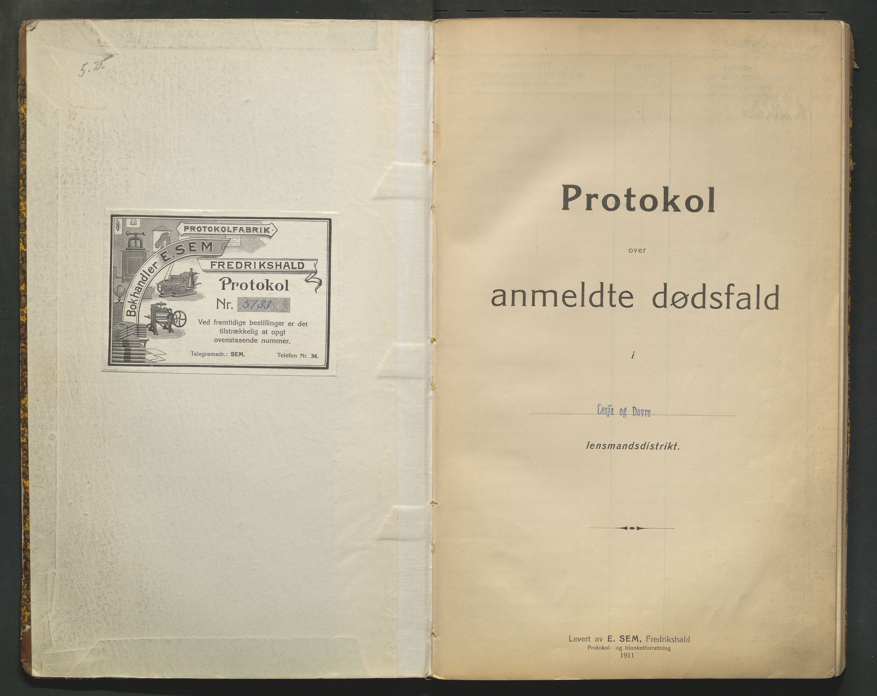 Lesja og Dovre lensmannskontor, AV/SAH-PGL-004/H/Ha/L0001/0004: Dødsfallsprotokoller / Dødsfallsprotokoll, 1914-1926