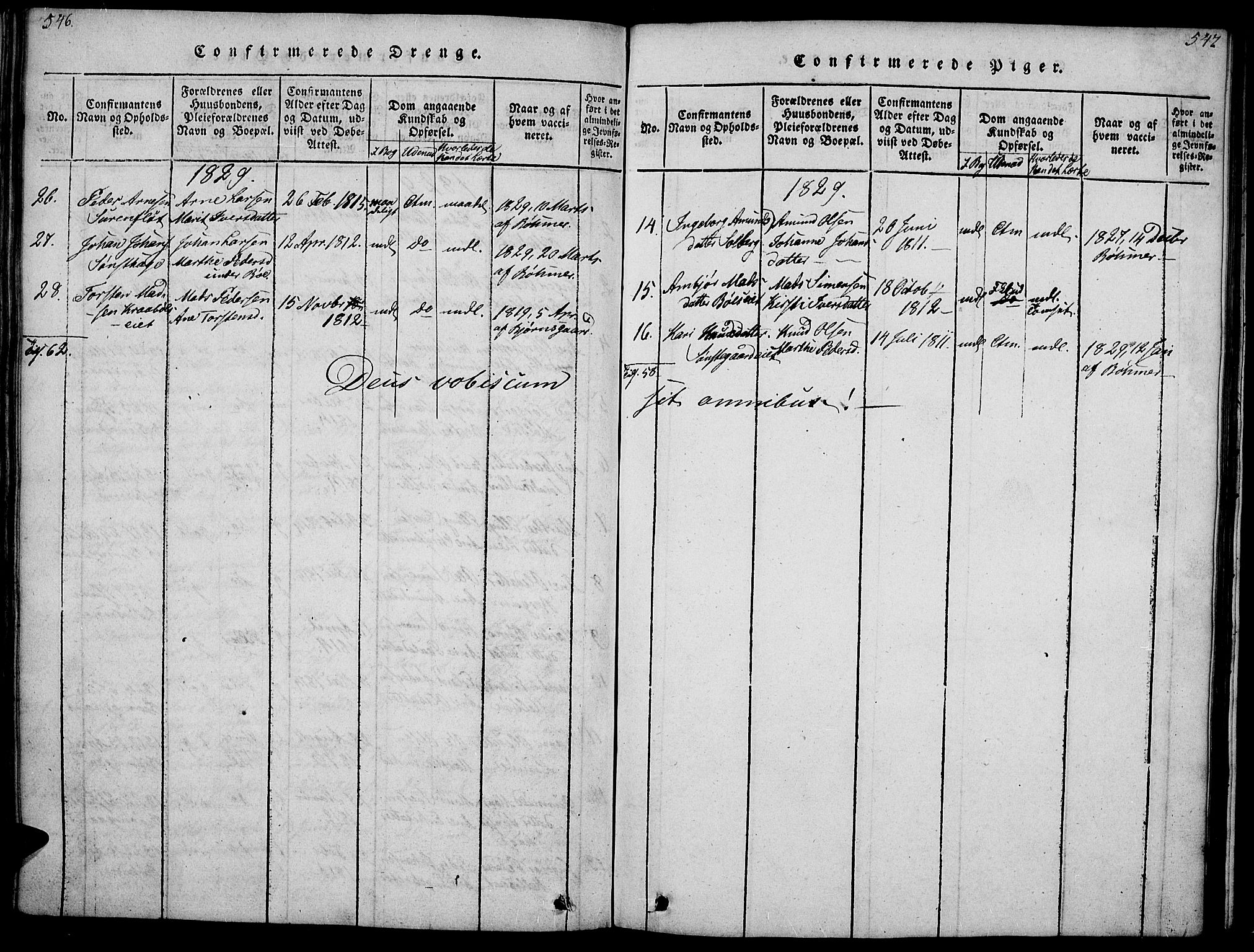 Gausdal prestekontor, AV/SAH-PREST-090/H/Ha/Haa/L0005: Parish register (official) no. 5, 1817-1829, p. 546-547