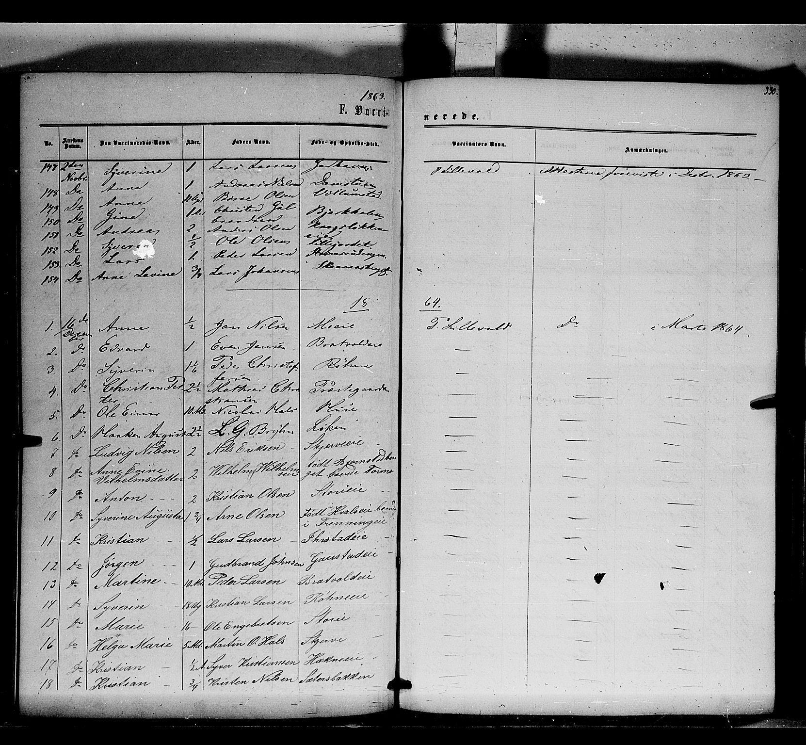 Romedal prestekontor, AV/SAH-PREST-004/K/L0005: Parish register (official) no. 5, 1862-1874, p. 330