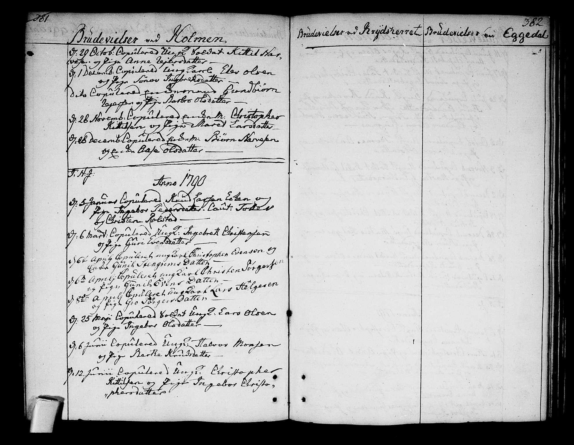 Sigdal kirkebøker, SAKO/A-245/F/Fa/L0002: Parish register (official) no. I 2, 1778-1792, p. 381-382