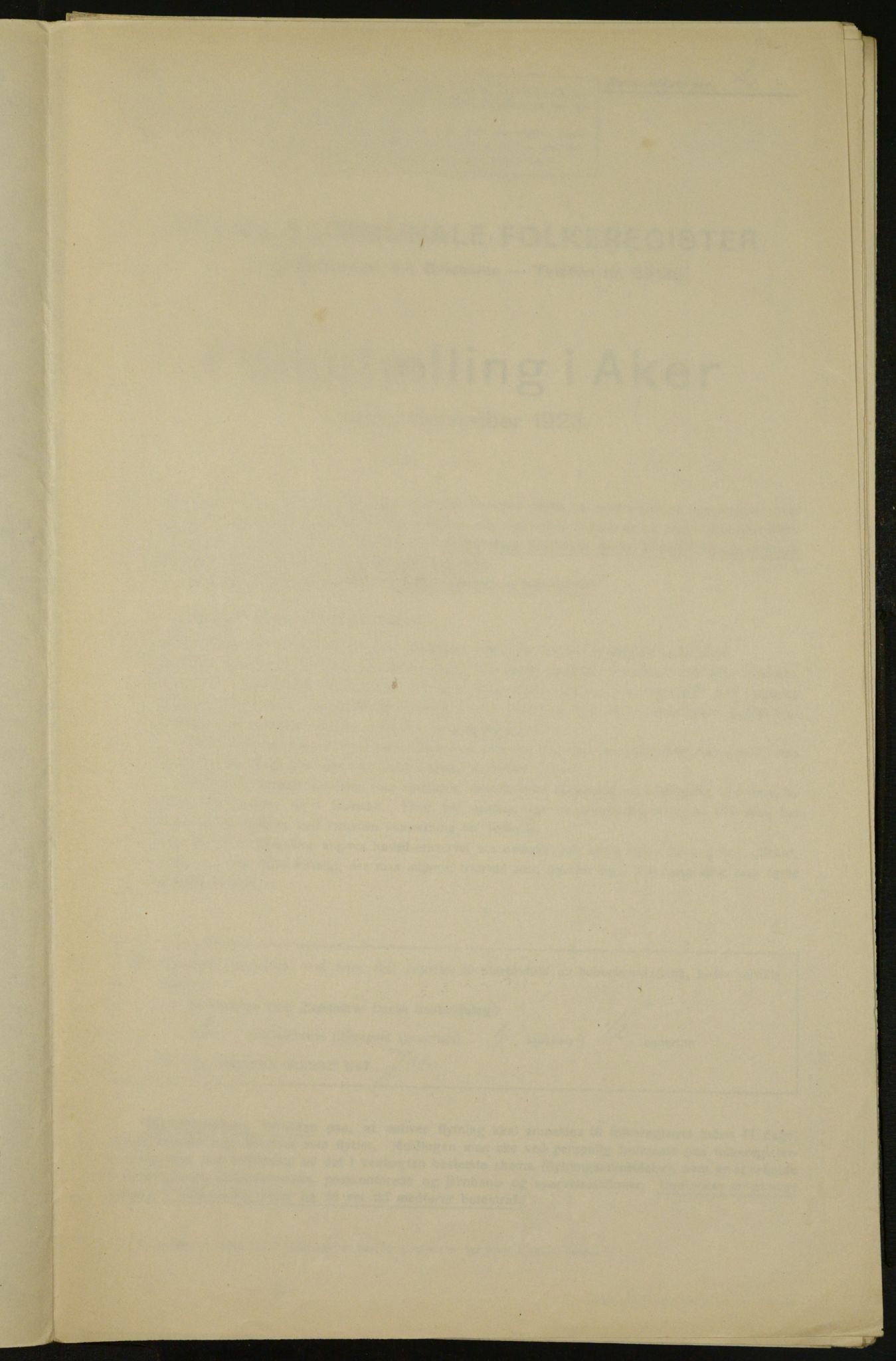 , Municipal Census 1923 for Aker, 1923, p. 3277