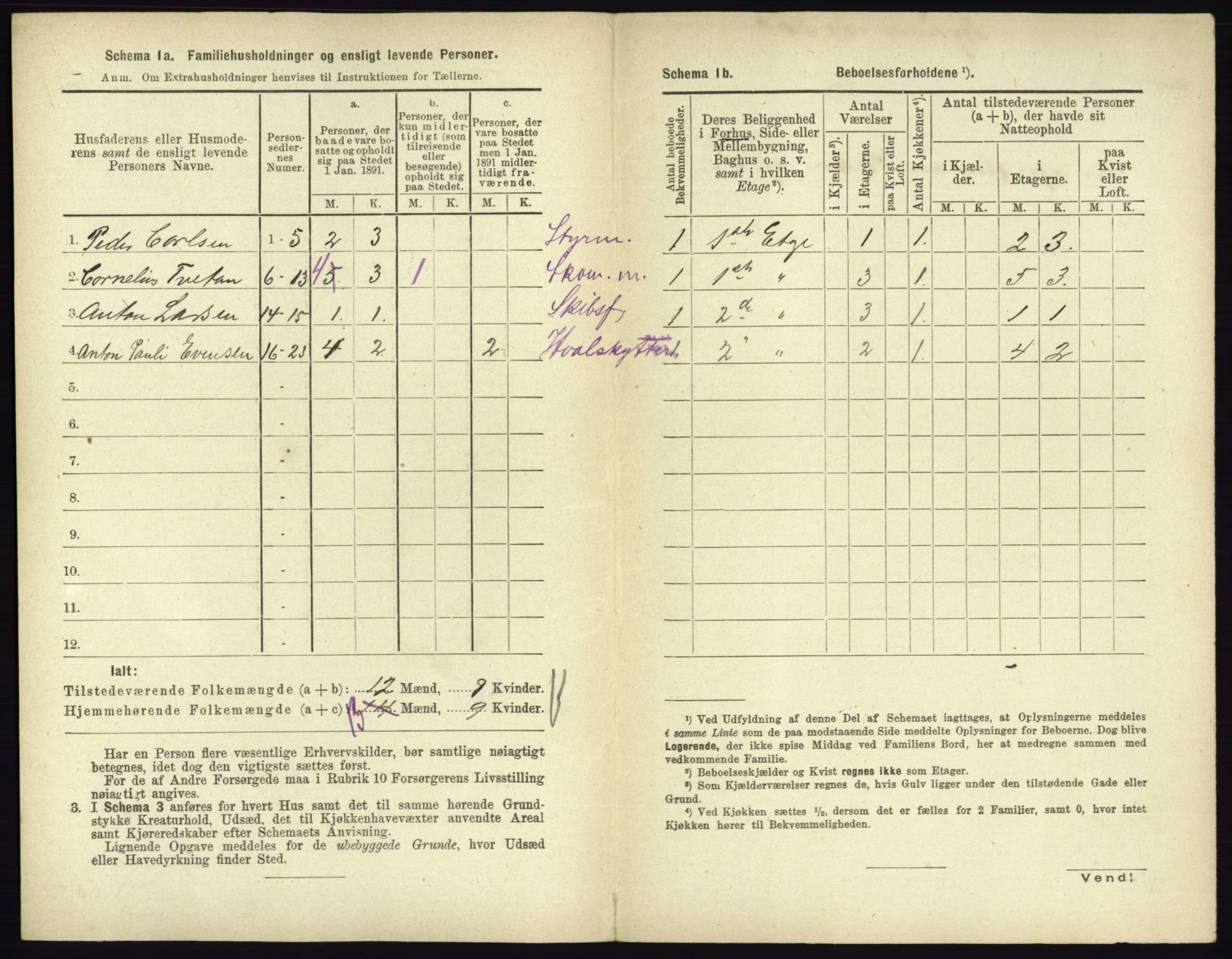 RA, 1891 census for 0705 Tønsberg, 1891, p. 305