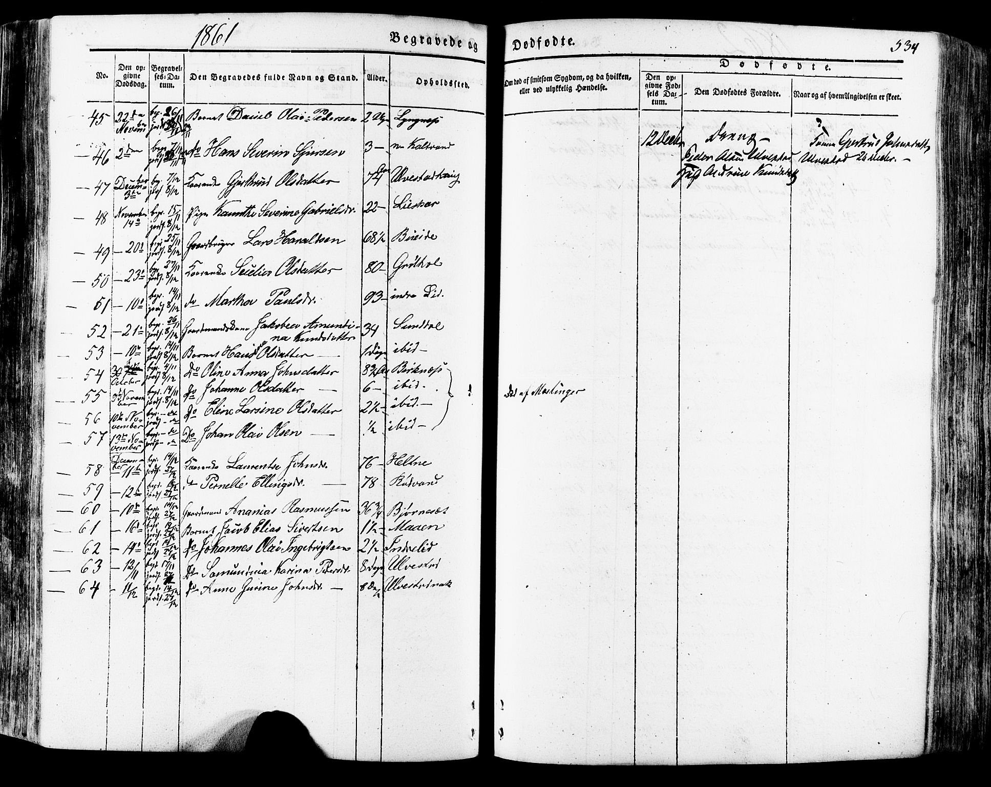 Ministerialprotokoller, klokkerbøker og fødselsregistre - Møre og Romsdal, SAT/A-1454/511/L0140: Parish register (official) no. 511A07, 1851-1878, p. 534
