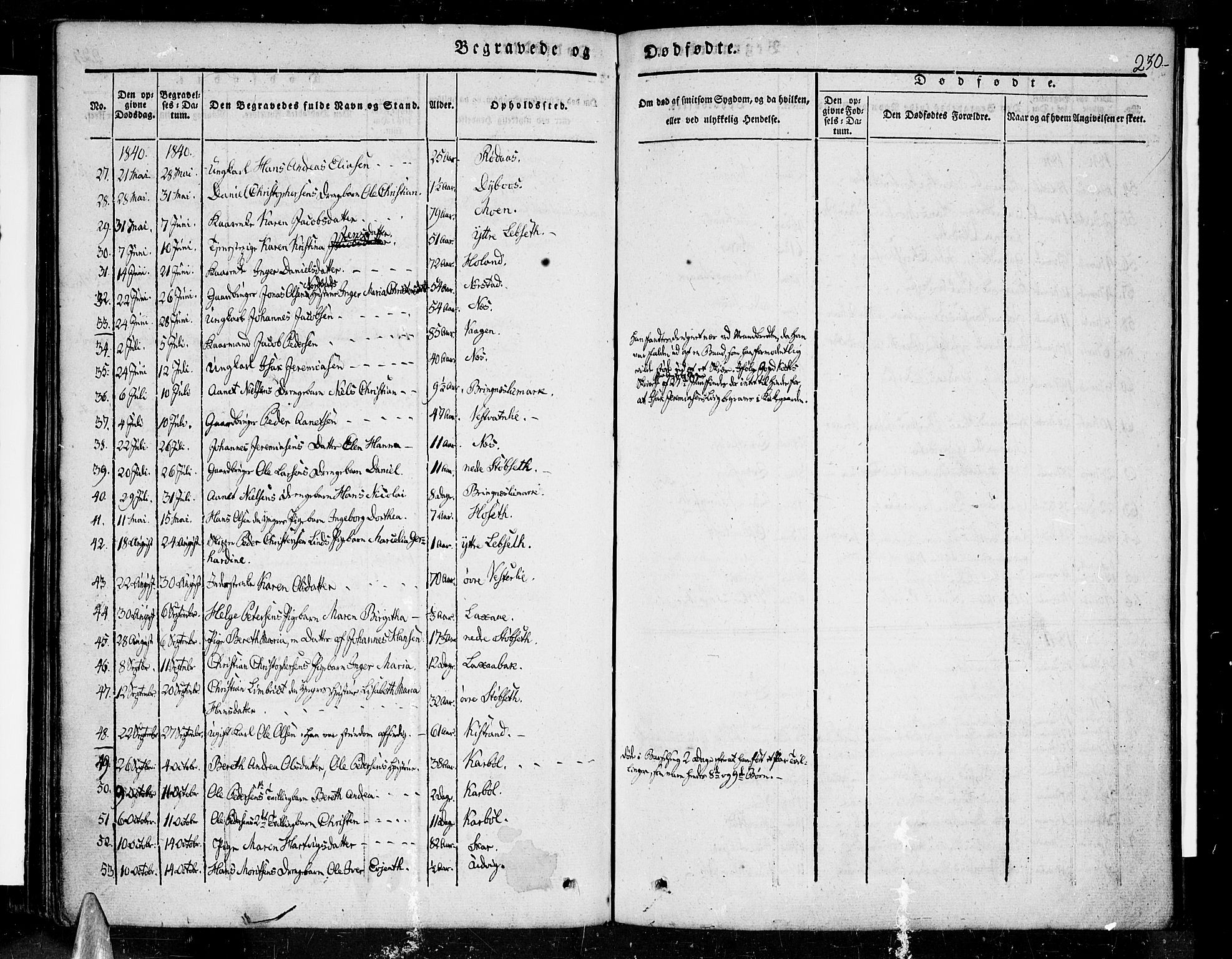 Ministerialprotokoller, klokkerbøker og fødselsregistre - Nordland, AV/SAT-A-1459/852/L0737: Parish register (official) no. 852A07, 1833-1849, p. 230