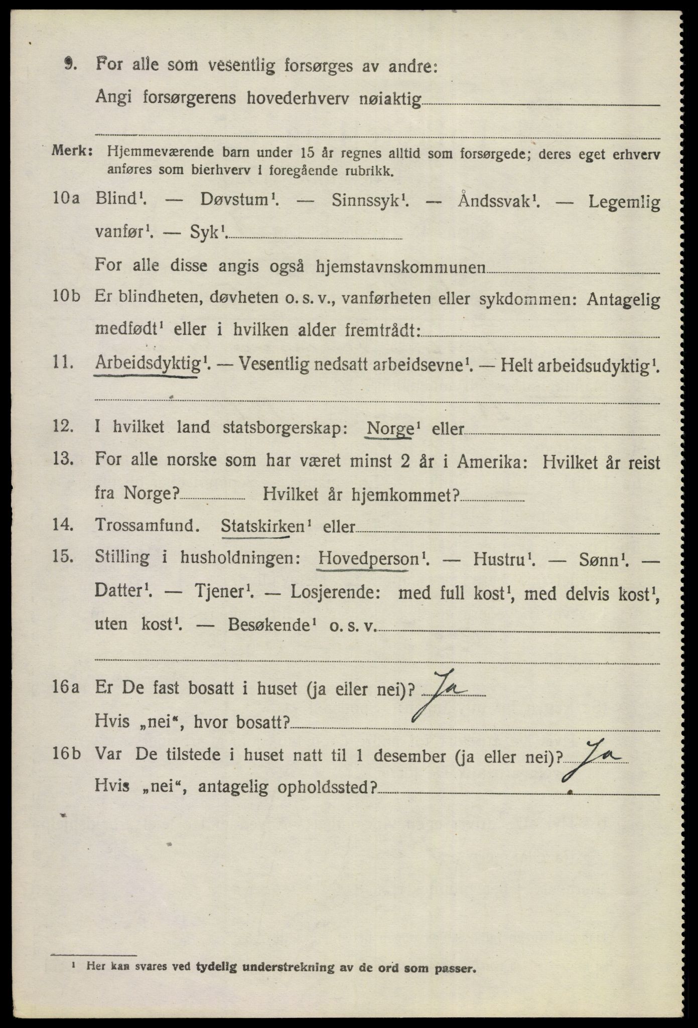 SAKO, 1920 census for Sigdal, 1920, p. 2729