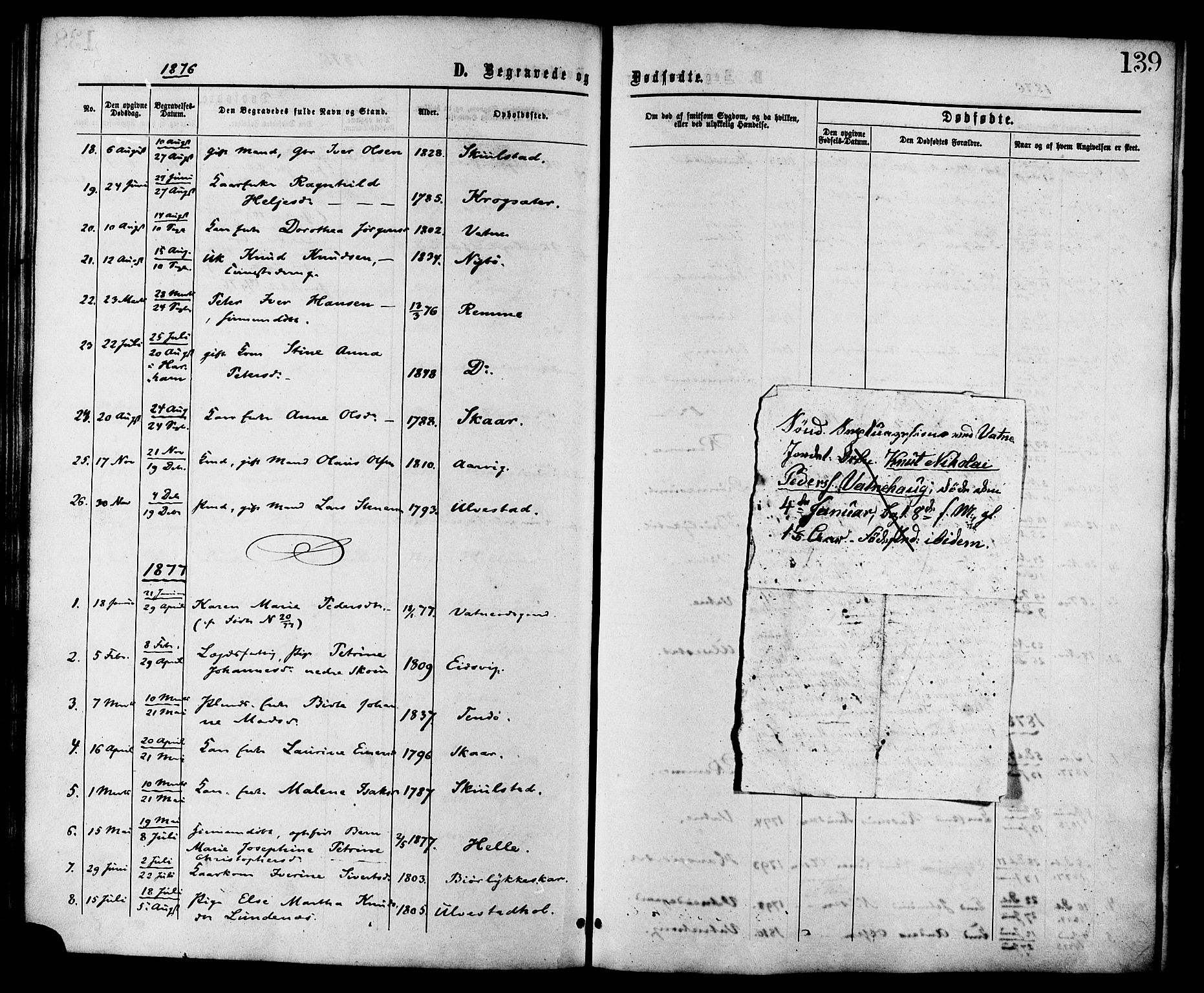 Ministerialprotokoller, klokkerbøker og fødselsregistre - Møre og Romsdal, SAT/A-1454/525/L0373: Parish register (official) no. 525A03, 1864-1879, p. 139