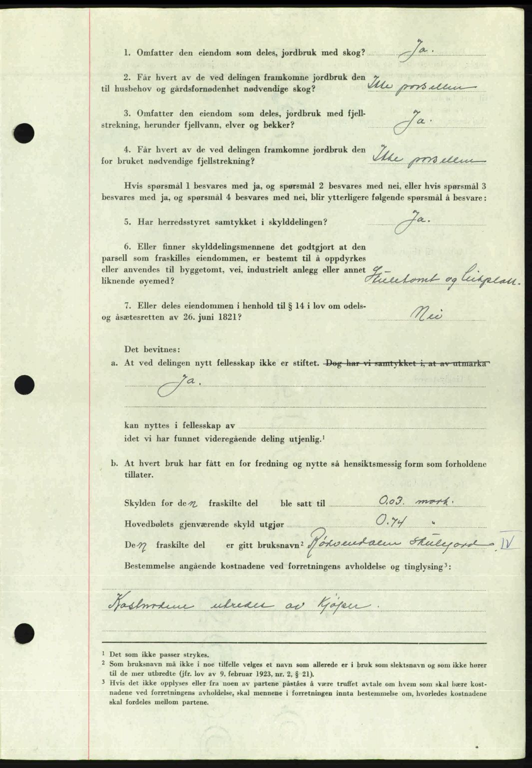 Romsdal sorenskriveri, AV/SAT-A-4149/1/2/2C: Mortgage book no. A28, 1948-1949, Diary no: : 290/1949