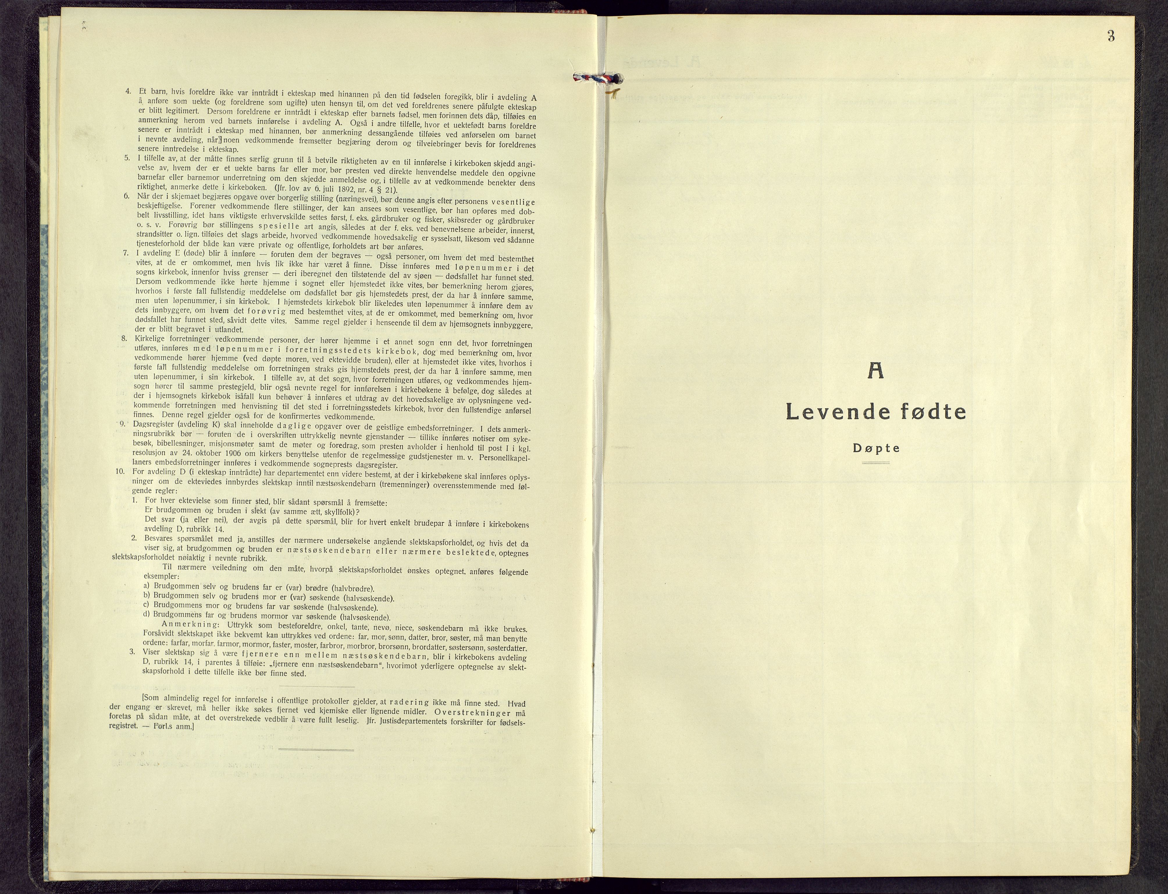 Kvikne prestekontor, SAH/PREST-064/H/Ha/Hab/L0006: Parish register (copy) no. 6, 1944-1965, p. 3