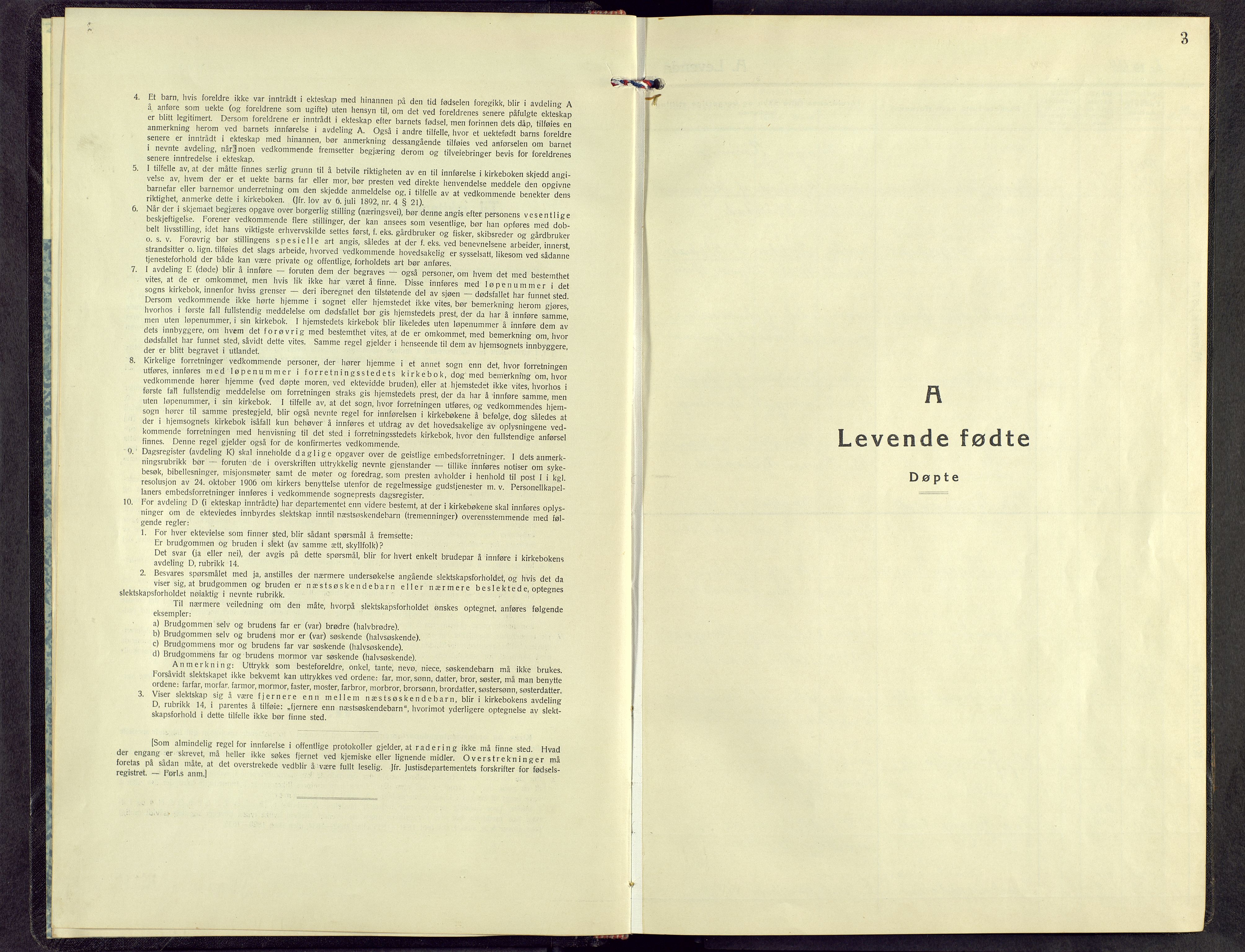 Kvikne prestekontor, AV/SAH-PREST-064/H/Ha/Hab/L0006: Parish register (copy) no. 6, 1944-1965, p. 3