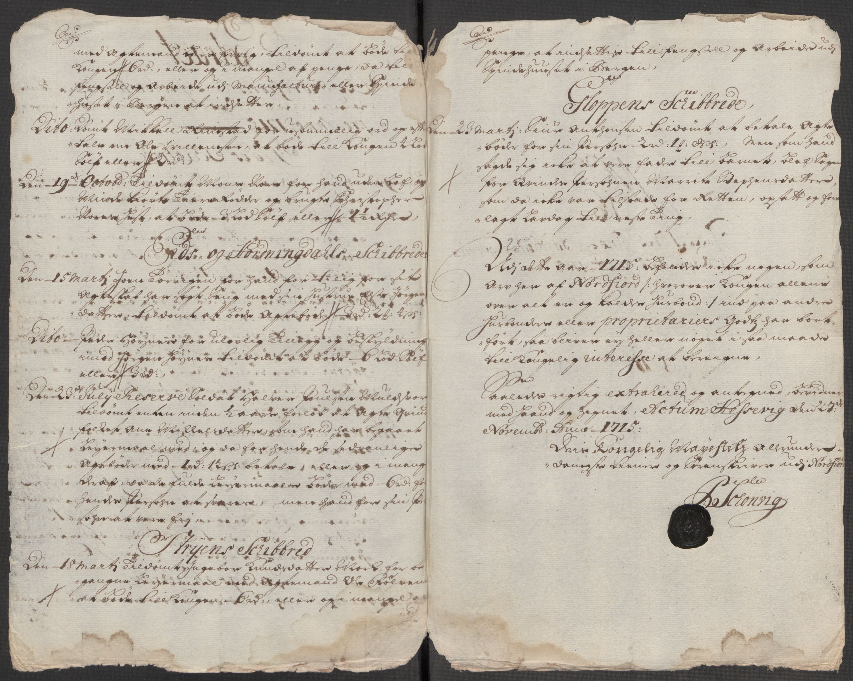 Rentekammeret inntil 1814, Reviderte regnskaper, Fogderegnskap, RA/EA-4092/R53/L3439: Fogderegnskap Sunn- og Nordfjord, 1715, p. 397