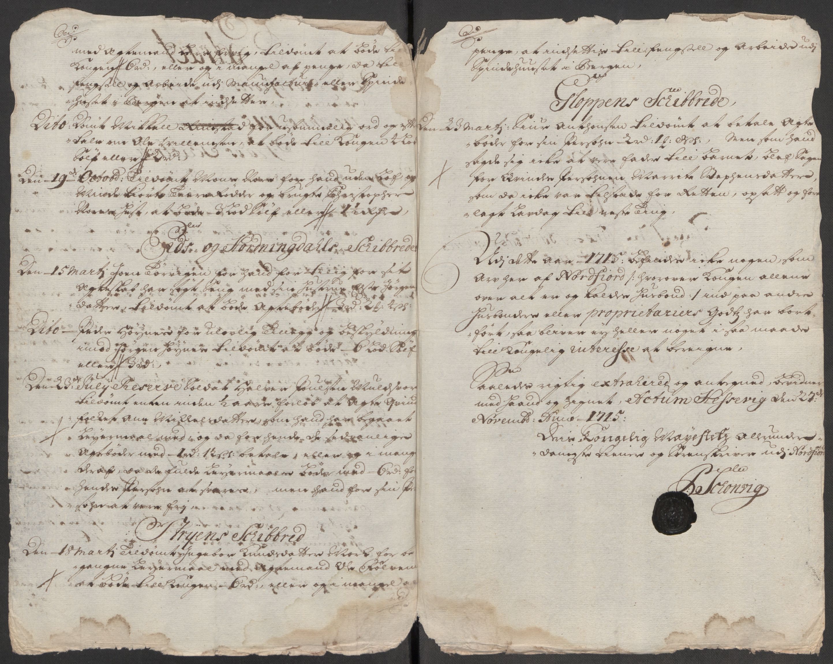 Rentekammeret inntil 1814, Reviderte regnskaper, Fogderegnskap, AV/RA-EA-4092/R53/L3439: Fogderegnskap Sunn- og Nordfjord, 1715, p. 397